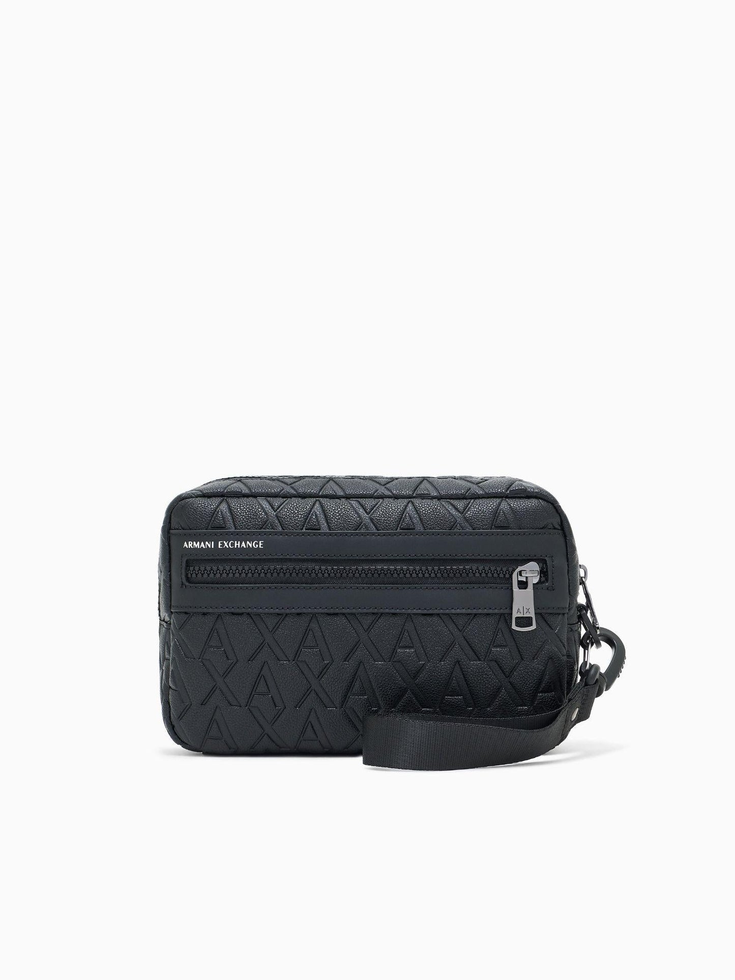 Armani Exchange Pochette con logo in rilievo Uomo Nero