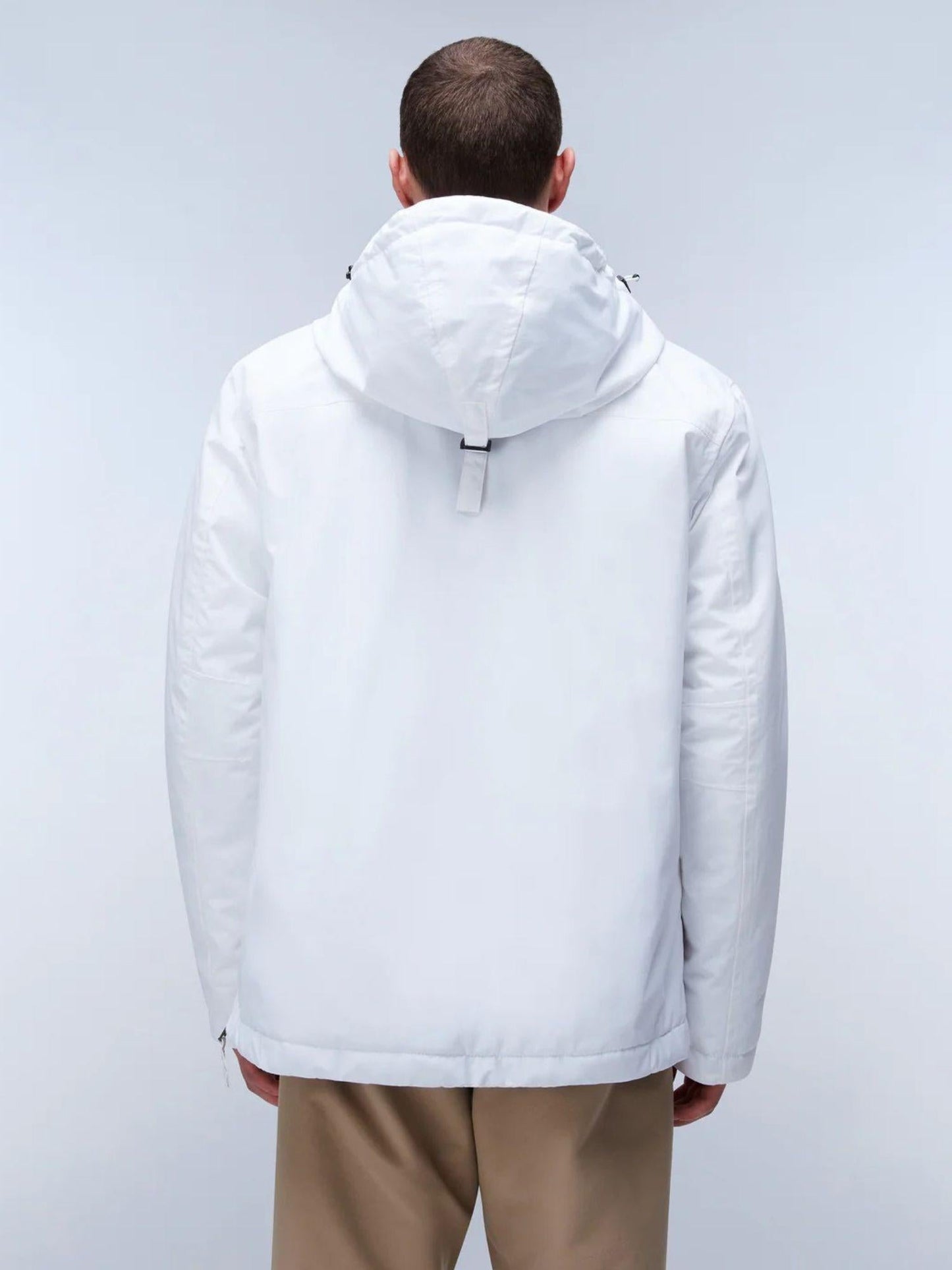 Napapijri Giacca Anorak Invernale Uomo Rainforest Grigio Chiaro