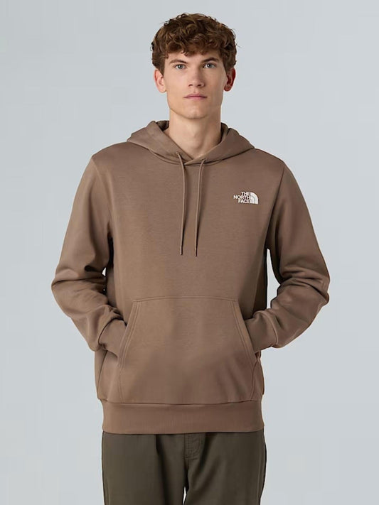 The North Face Felpa Uomo Simple Dome Con Cappuccio Marrone Mocha