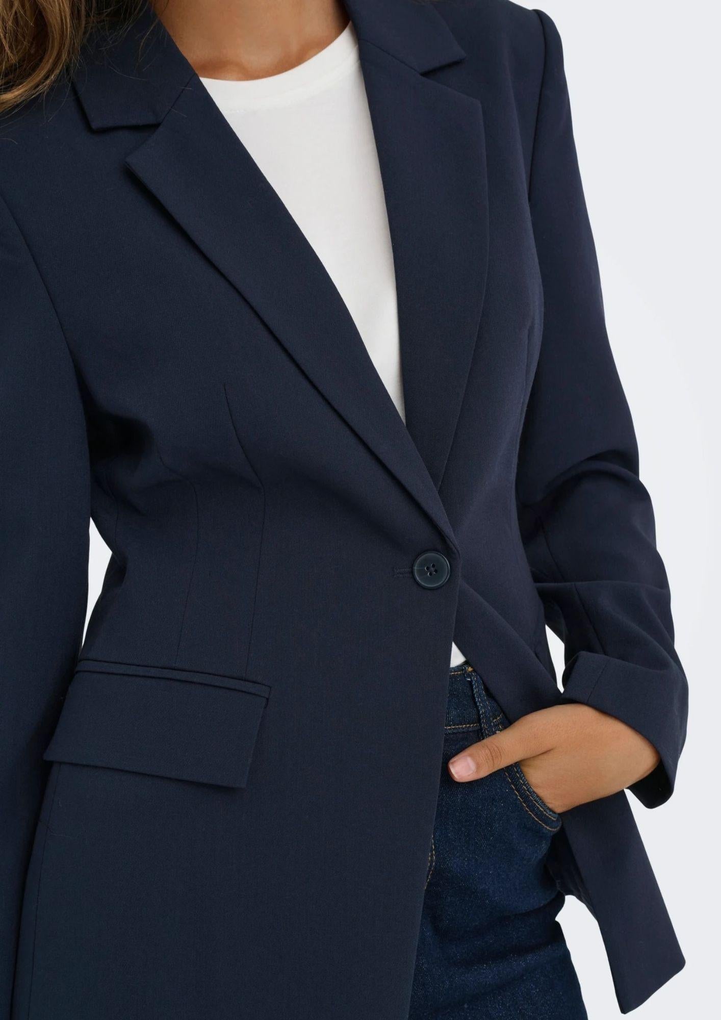 Only Giacca Donna Raven Blu