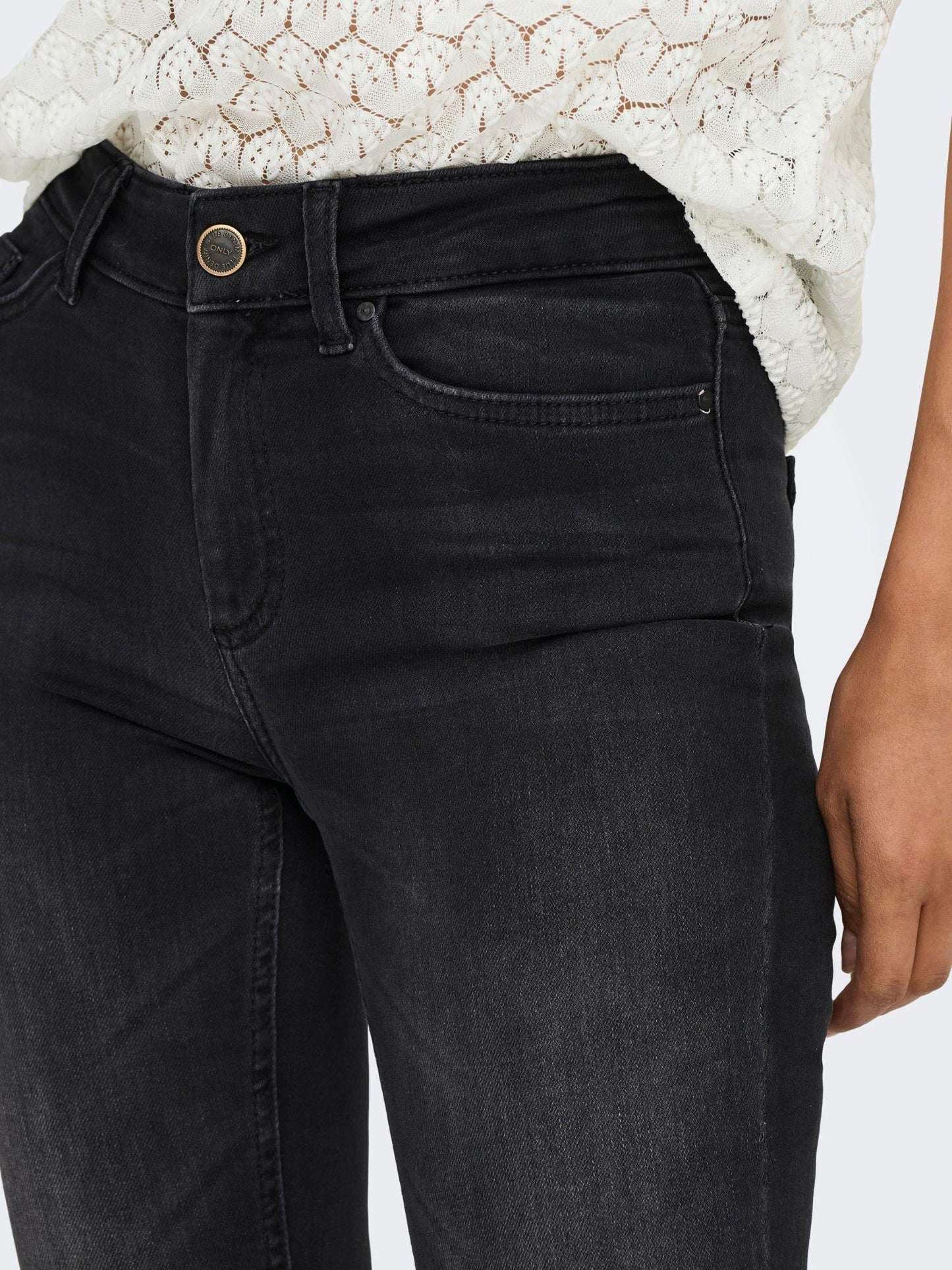 Only ONLBLUSH Vita media Skinny Fit Jeans Donna Black Denim