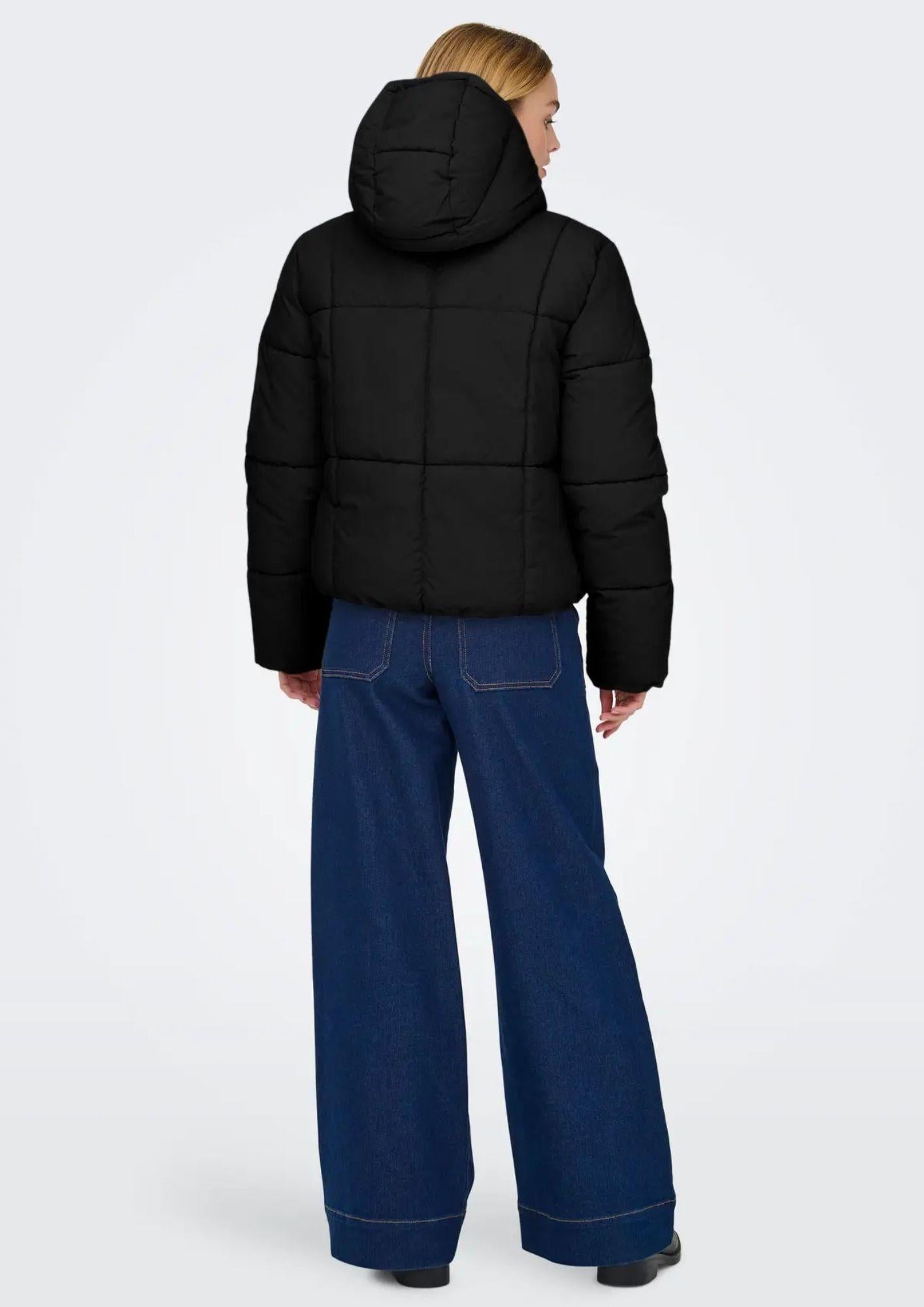 Jacqueline De Yong Giacca Invernale Donna Wonder Nera