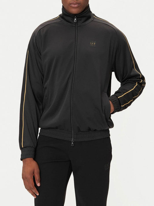 EA7 Emporio Armani Felpa Uomo full zip Nero