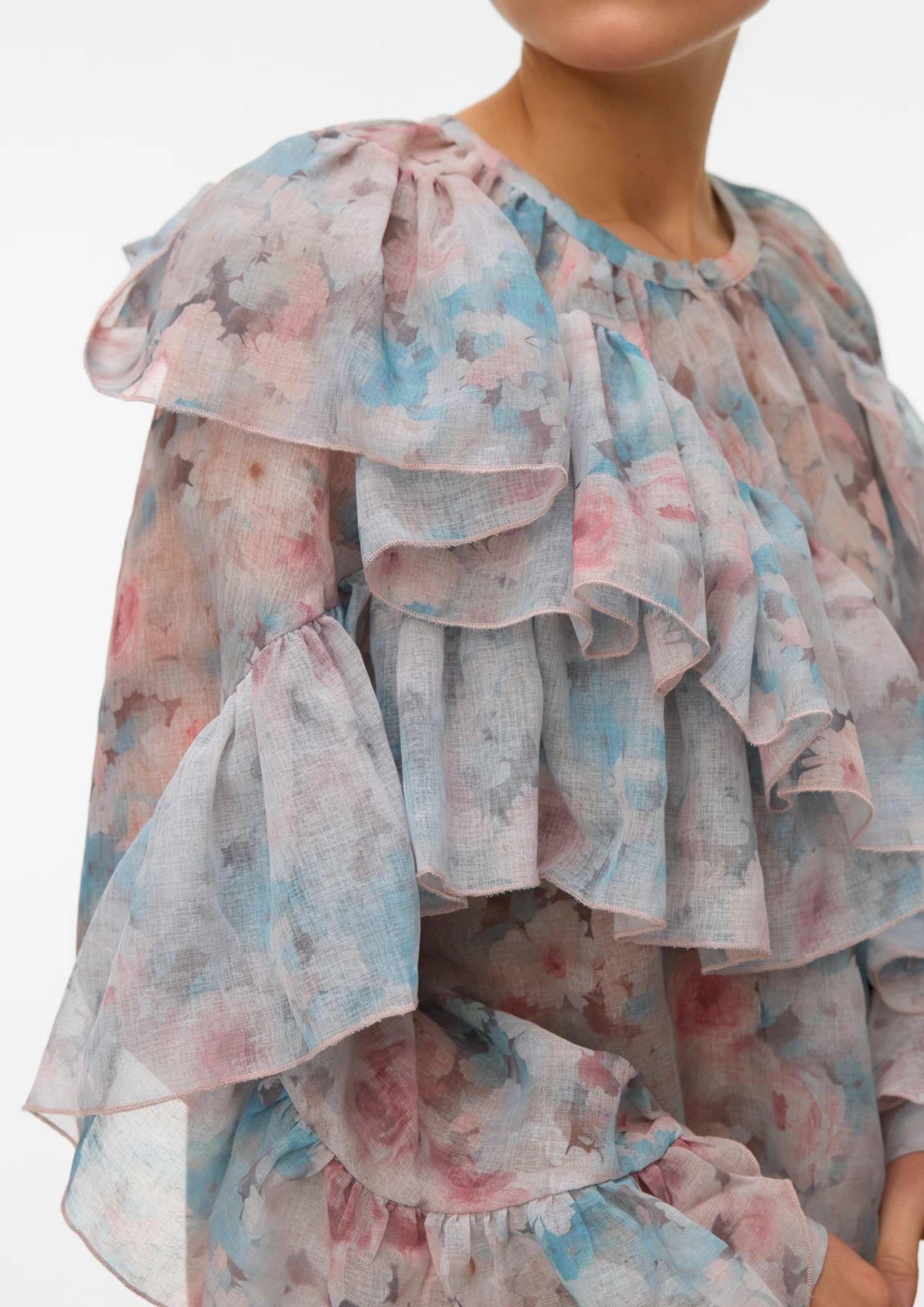 Vero Moda Camicia Donna Sabrina Beige fantasia