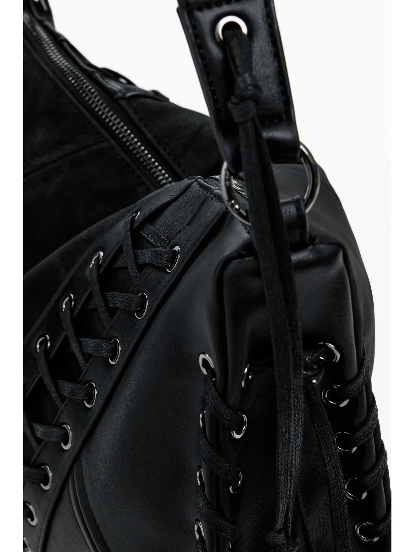 Desigual Borsa a tracolla effetto pelle media Donna Nero