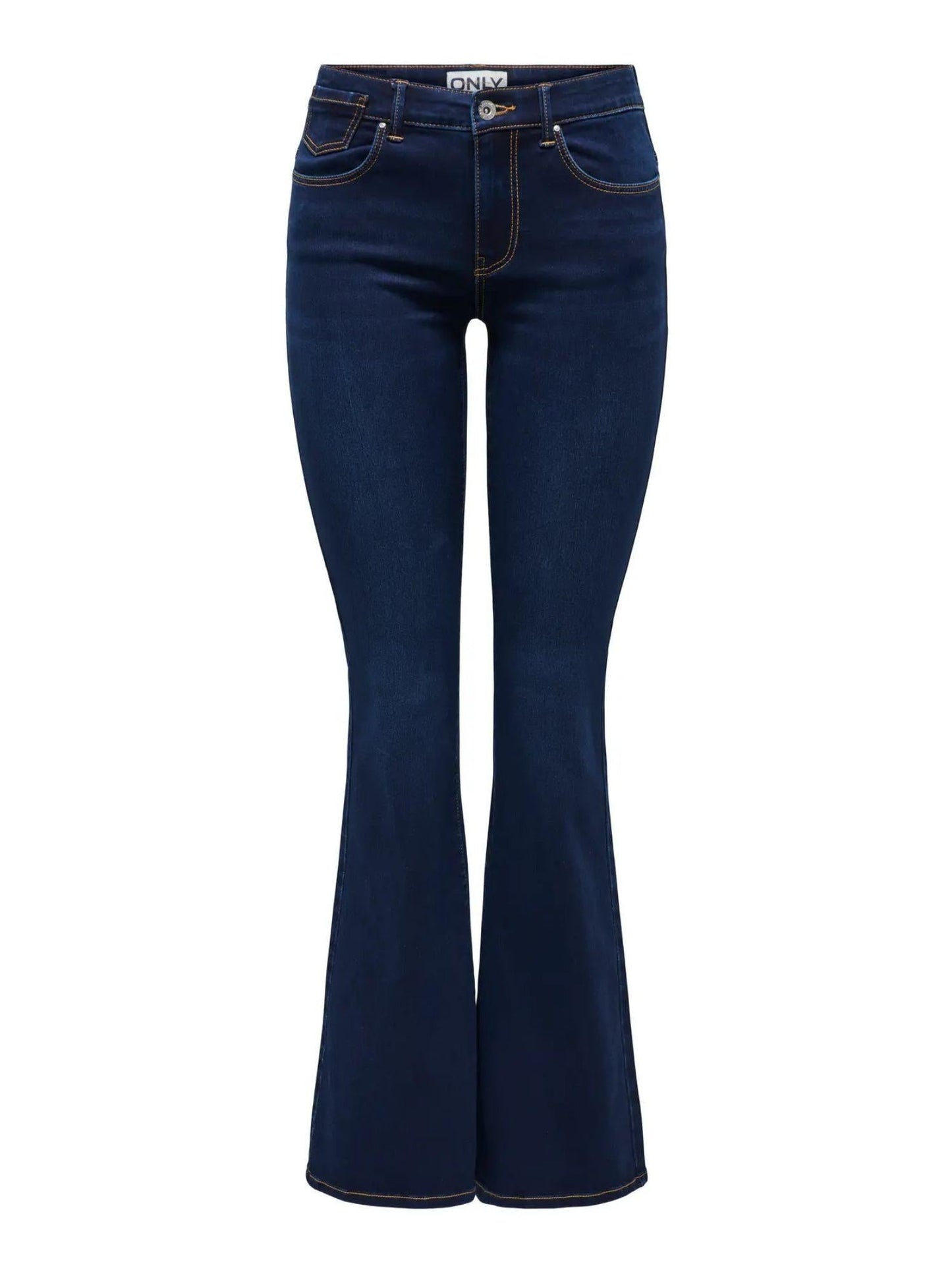 Only ONLREESE Jeans Flared Fit Donna Dark Blue Denim