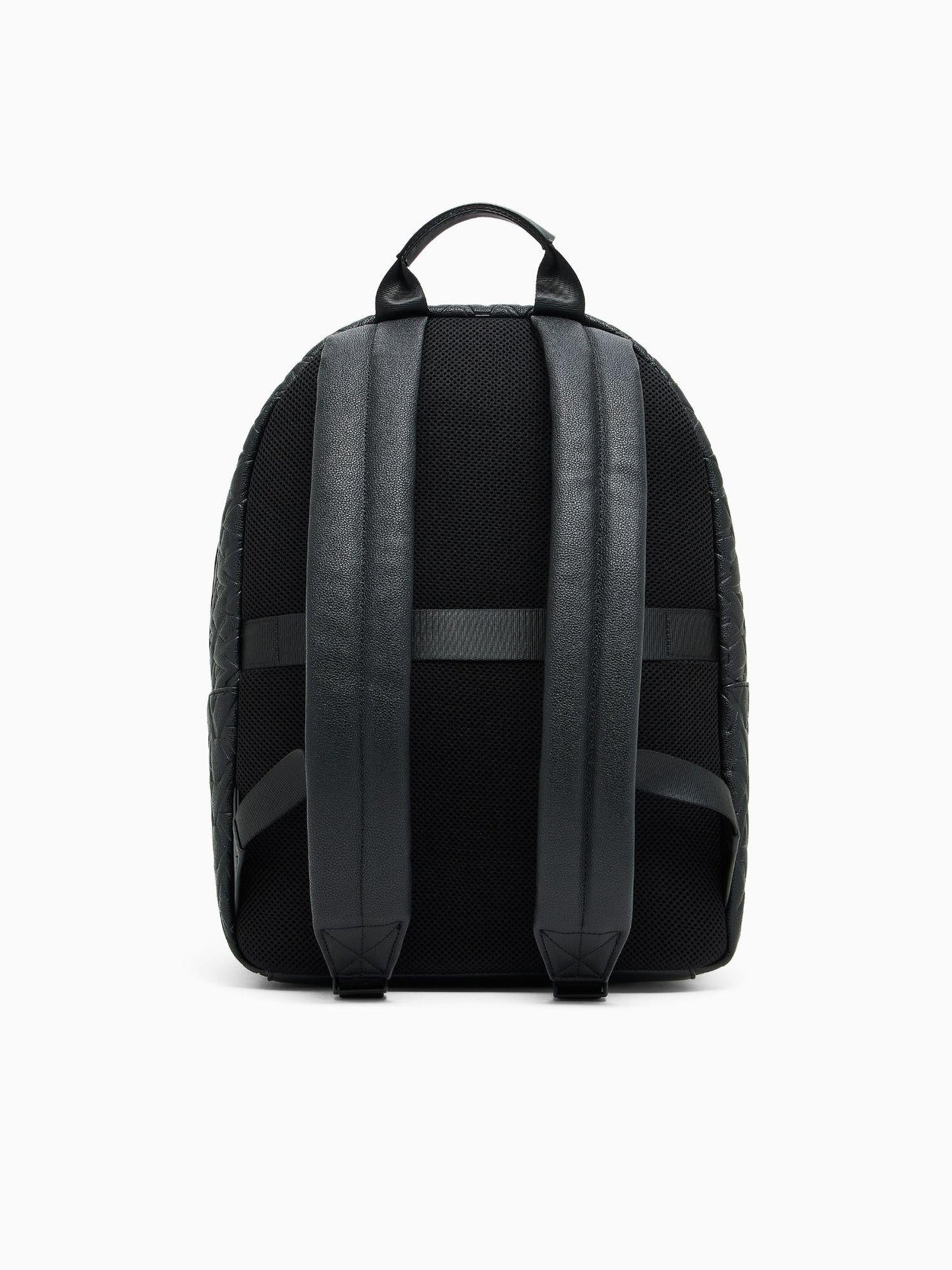 Armani Exchange Zaino con logo allover in tessuto riciclato ASV Nero