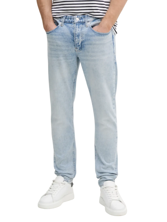 Calvin Klein Jeans jeans in denim stretch slim lavaggio blu chiaro