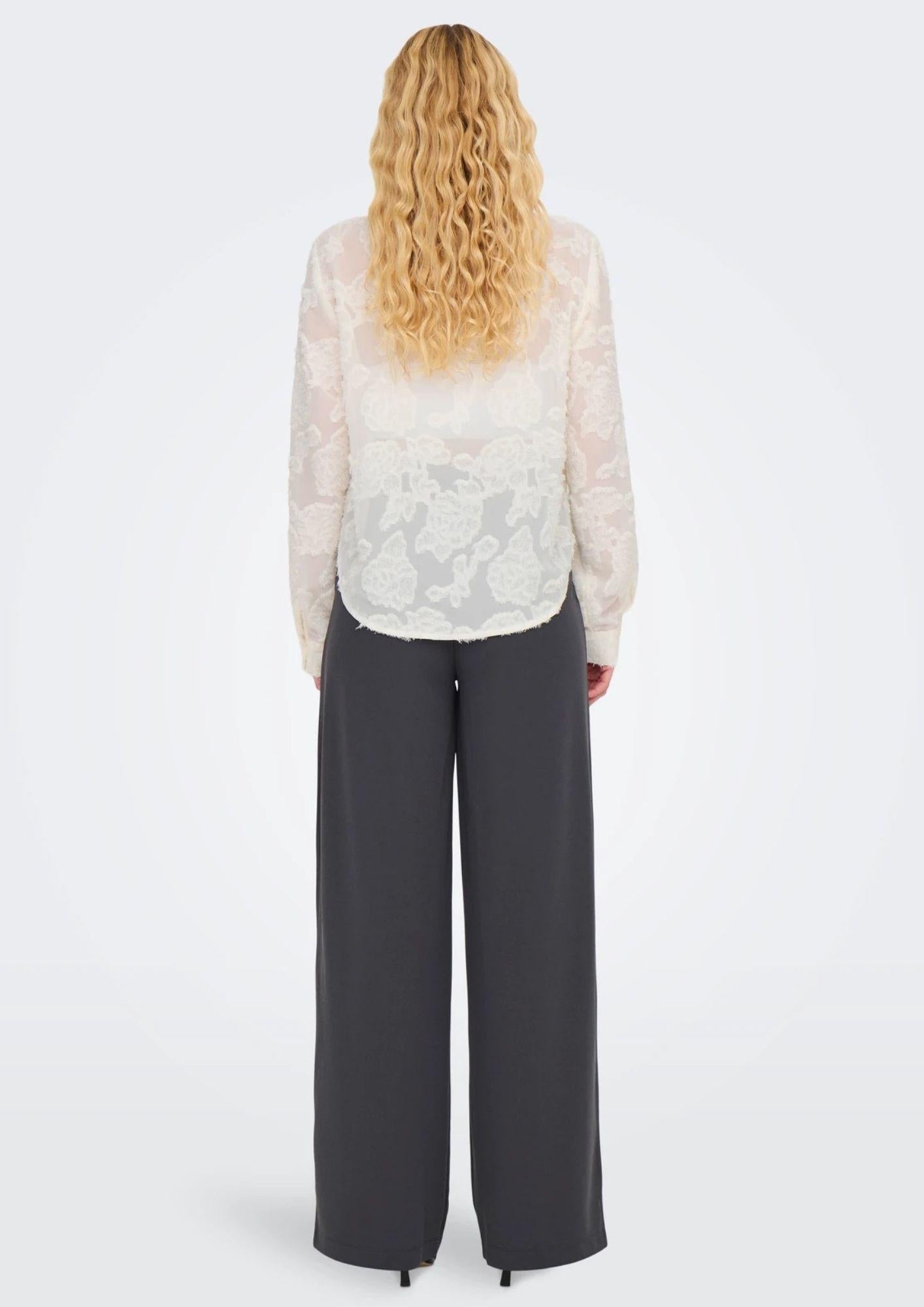 Jacqueline De Yong Camicia Donna Maya Bianca