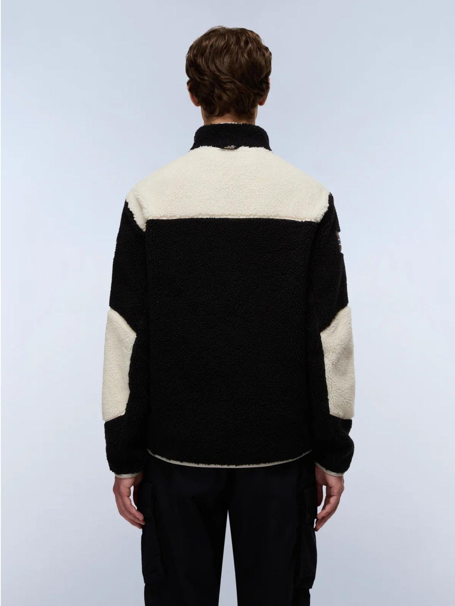 Napapijri Felpa Uomo Yupik In Pile Con Zip Multicolore