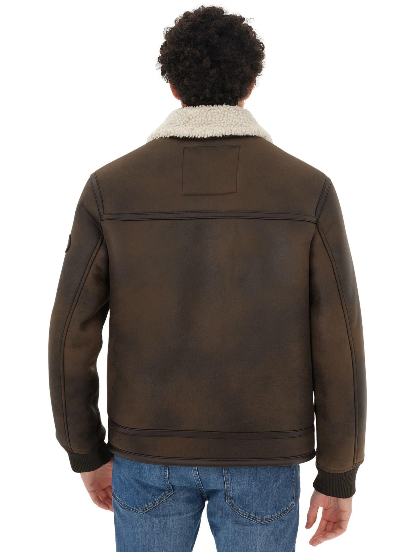 MClassics Giacca Invernale Uomo Aviatore Shearling Marrone