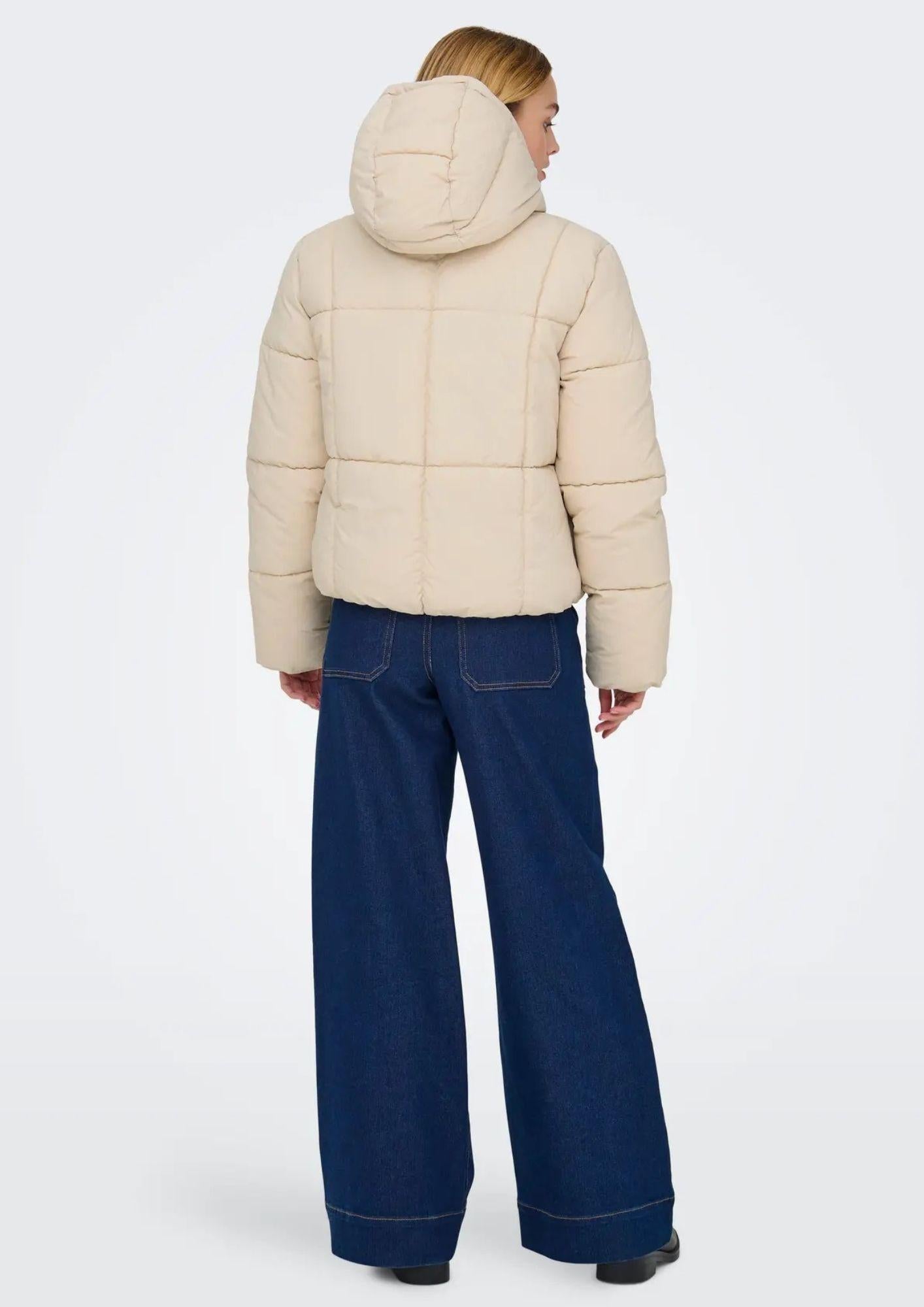 Jacqueline De Yong Giacca Invernale Donna Wonder Crema