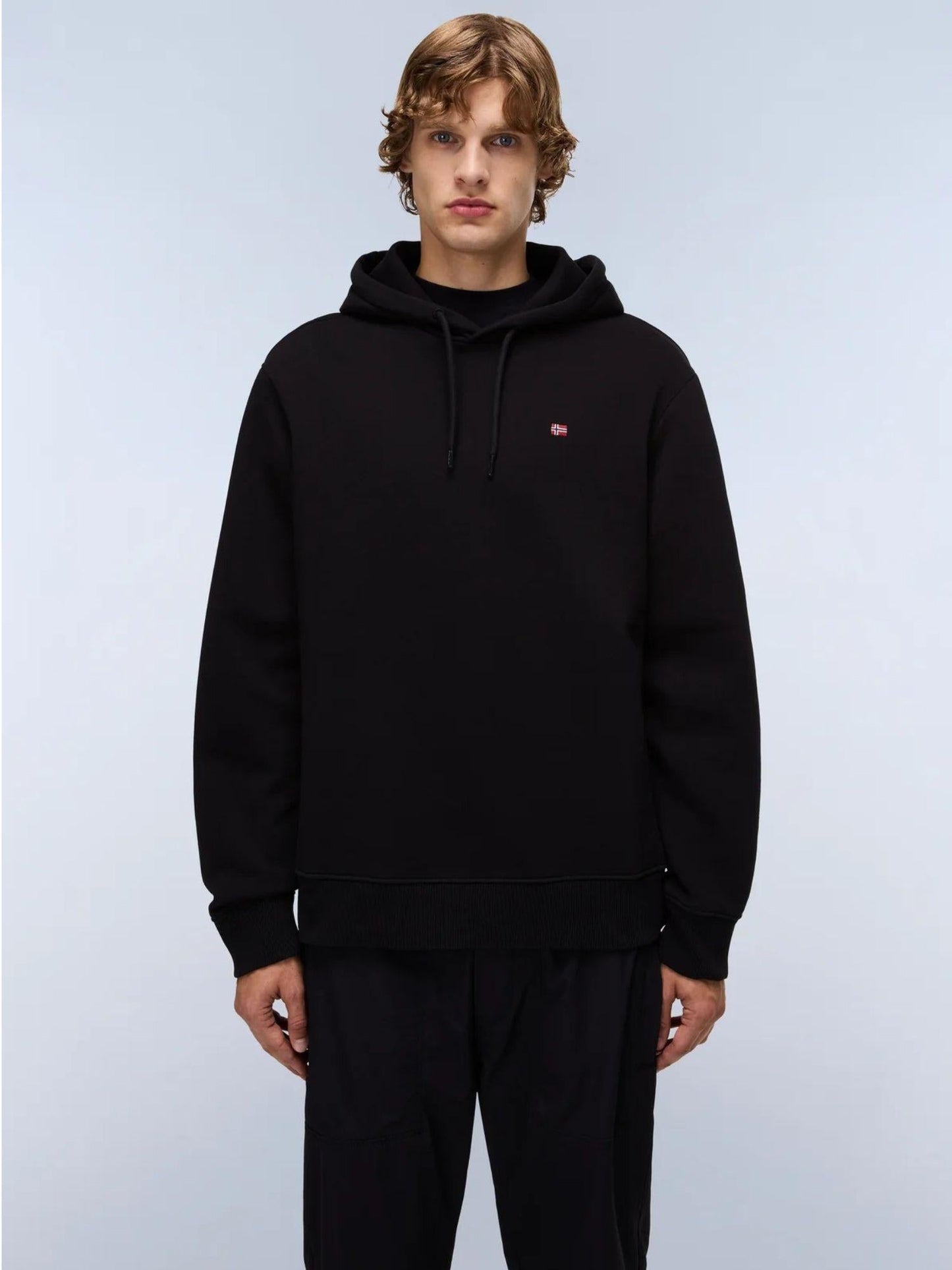 Napapijri Felpa Uomo Balis Con Cappuccio Nero