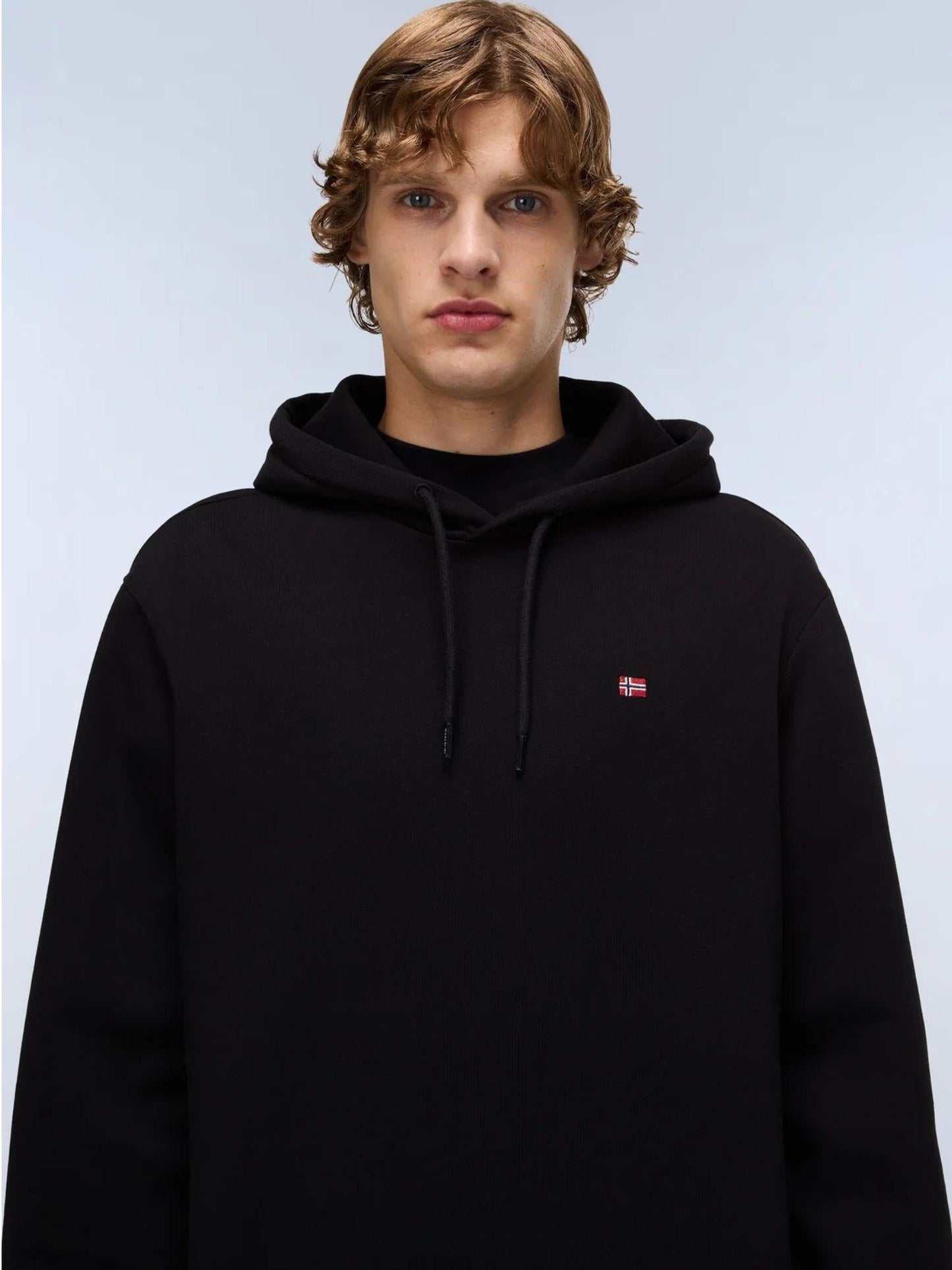 Napapijri Felpa Uomo Balis Con Cappuccio Nero