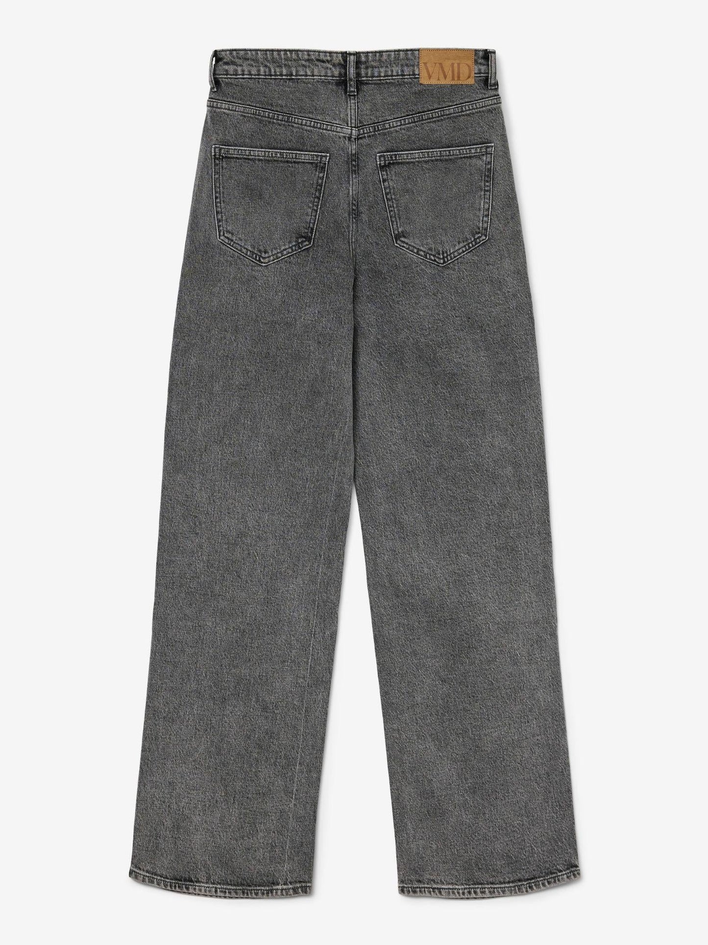 Vero Moda Jeans Donna Tessa A Vita Alta Wide Fit Medium Grey Denim