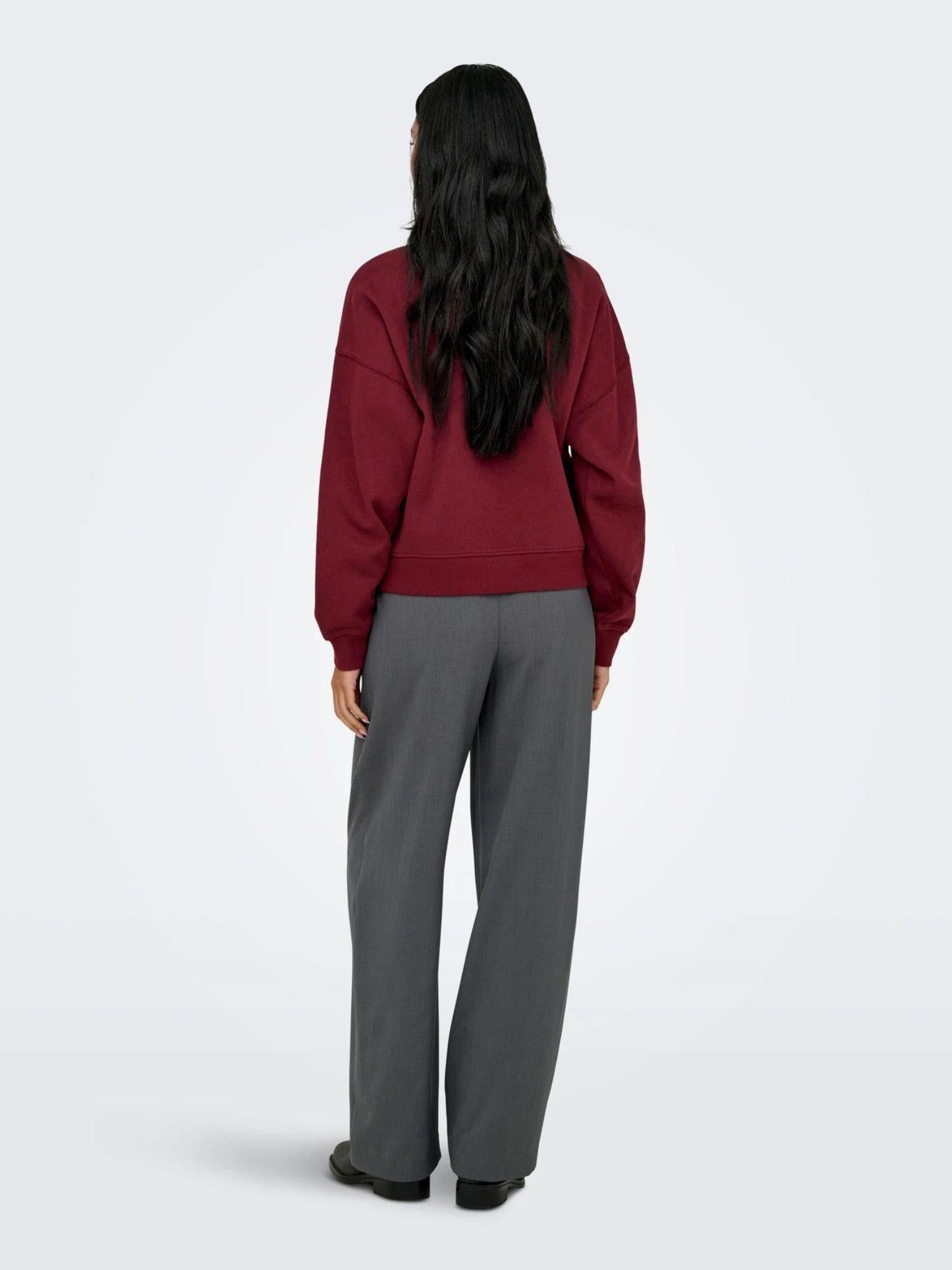 Only ONLBEST Felpa girocollo Donna Rosso Tawny Port