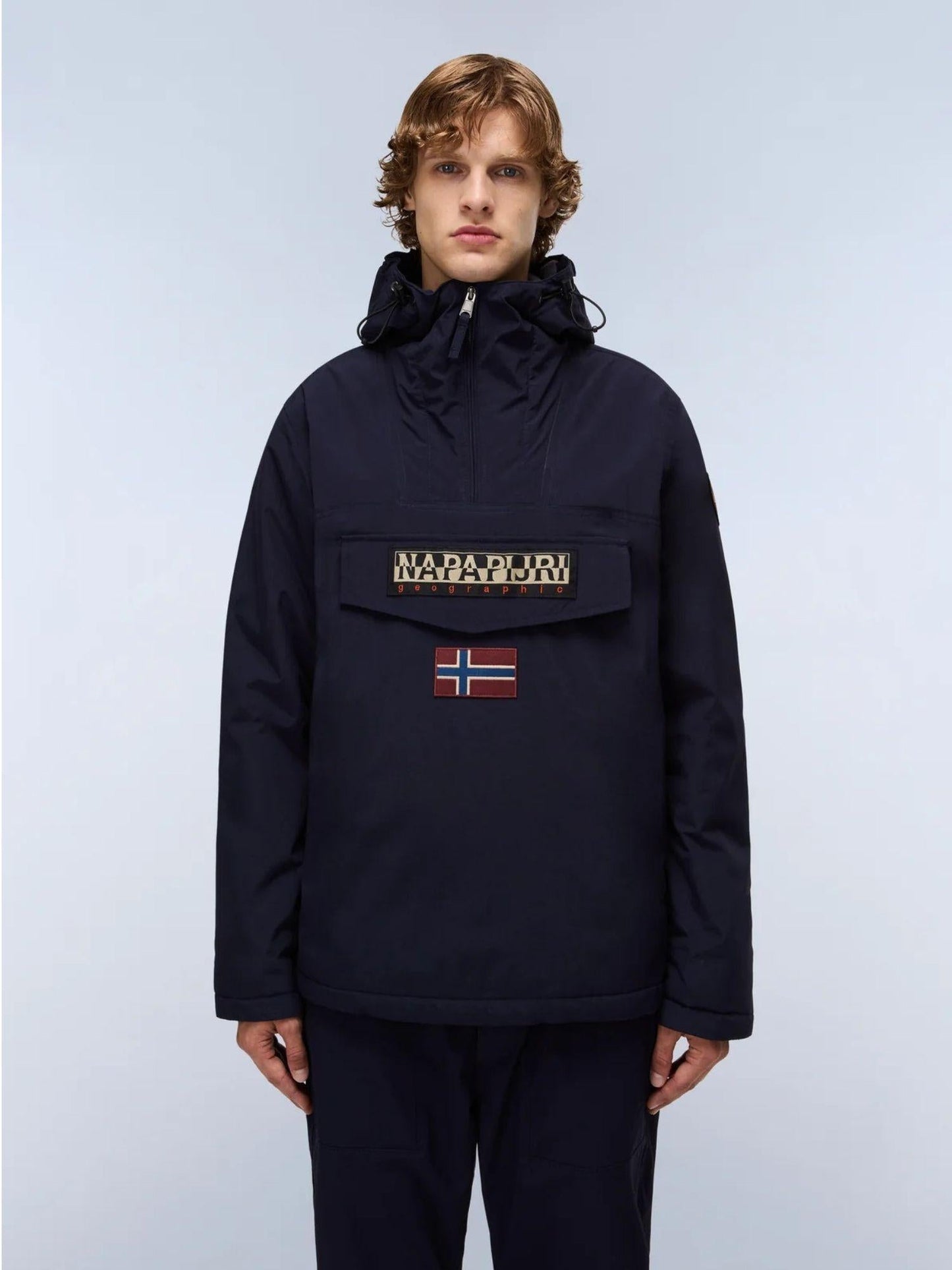 Napapijri Giacca Anorak Invernale Uomo Rainforest Blu Scuro