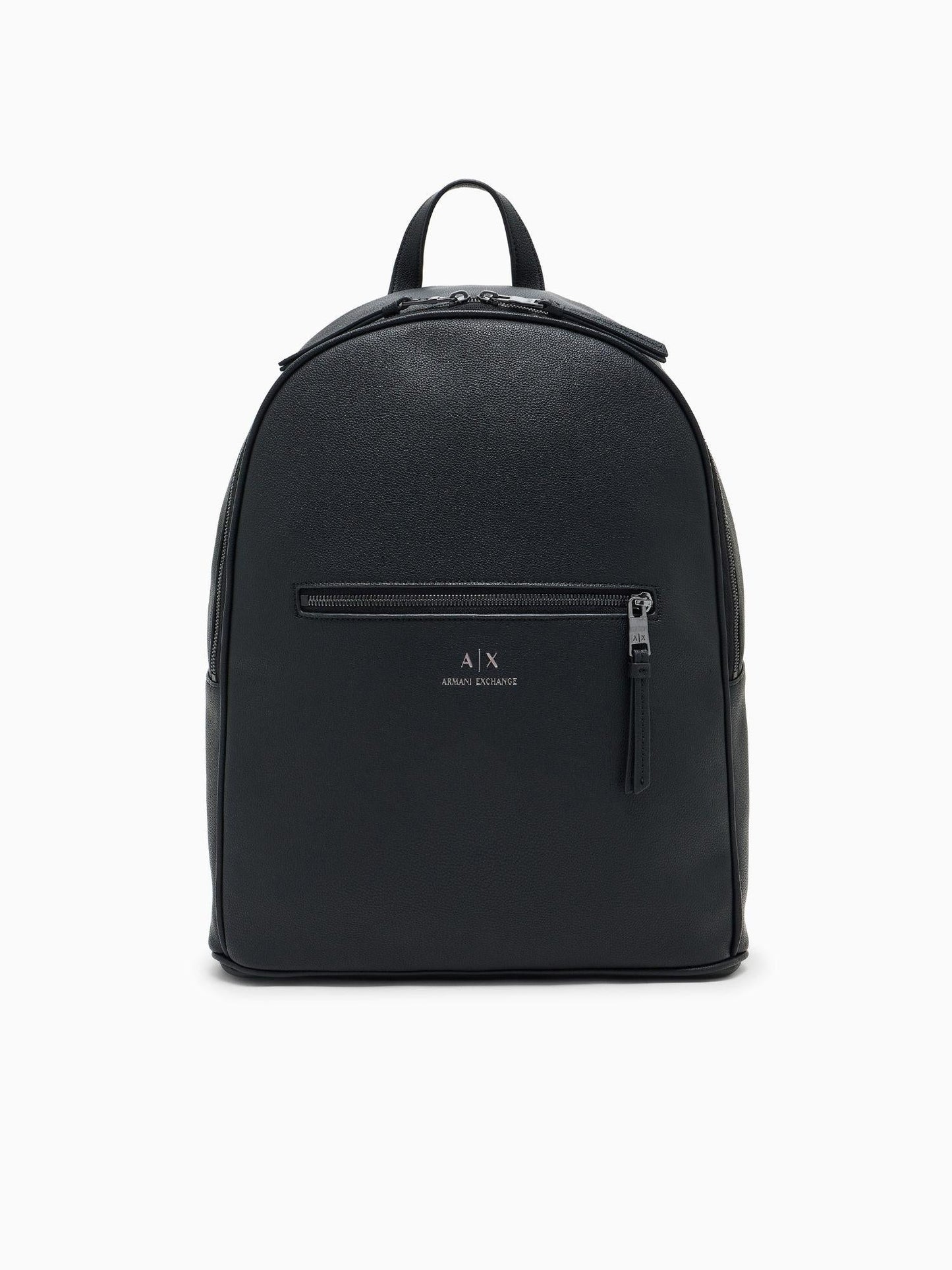 Armani Exchange Zaino Unisex Semi-Rigido Con Tasca Esterna Nero