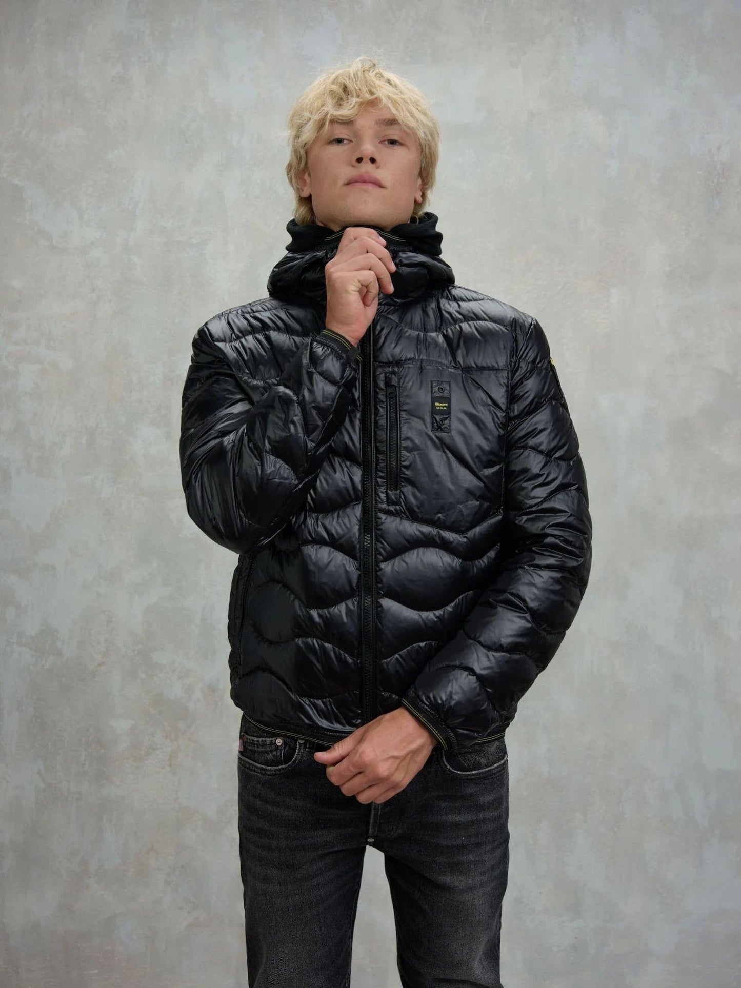 Blauer Piumino Uomo Wave Nero