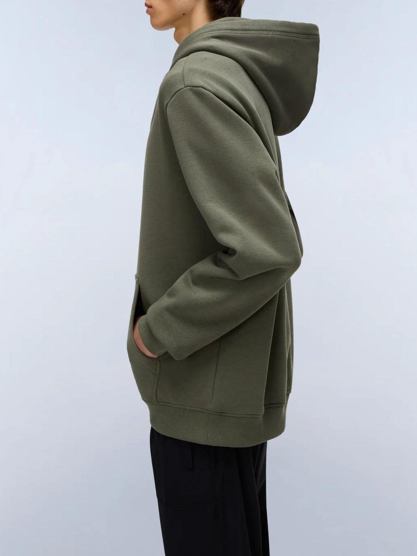 Napapijri Felpa Uomo con Cappuccio Box Logo Verde