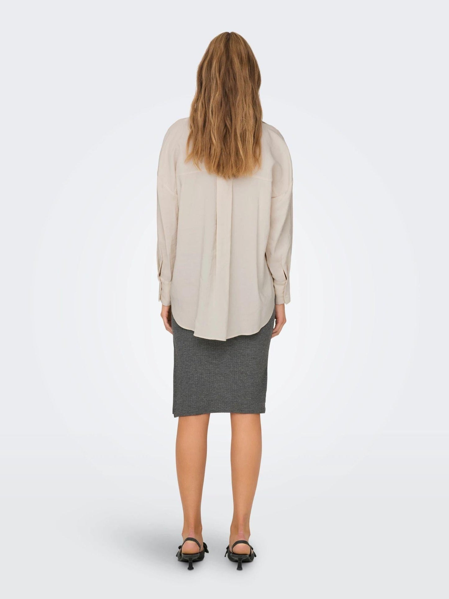 Only ONLZAZIMA Camicia Donna Bianco Antique White