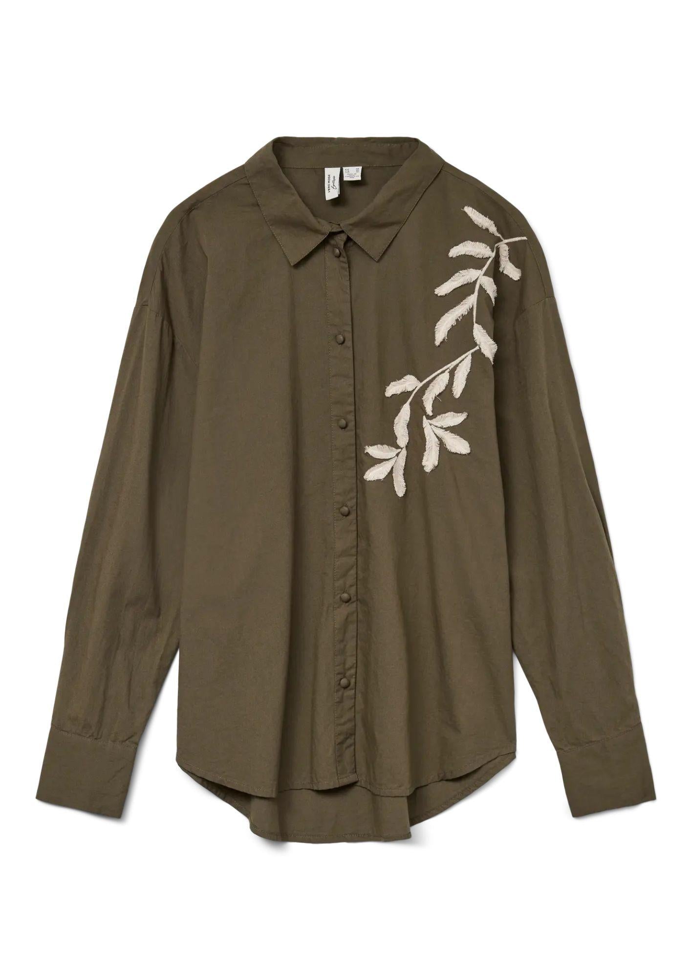 Vero Moda Camicia Donna Fern Grape Leaf Birch