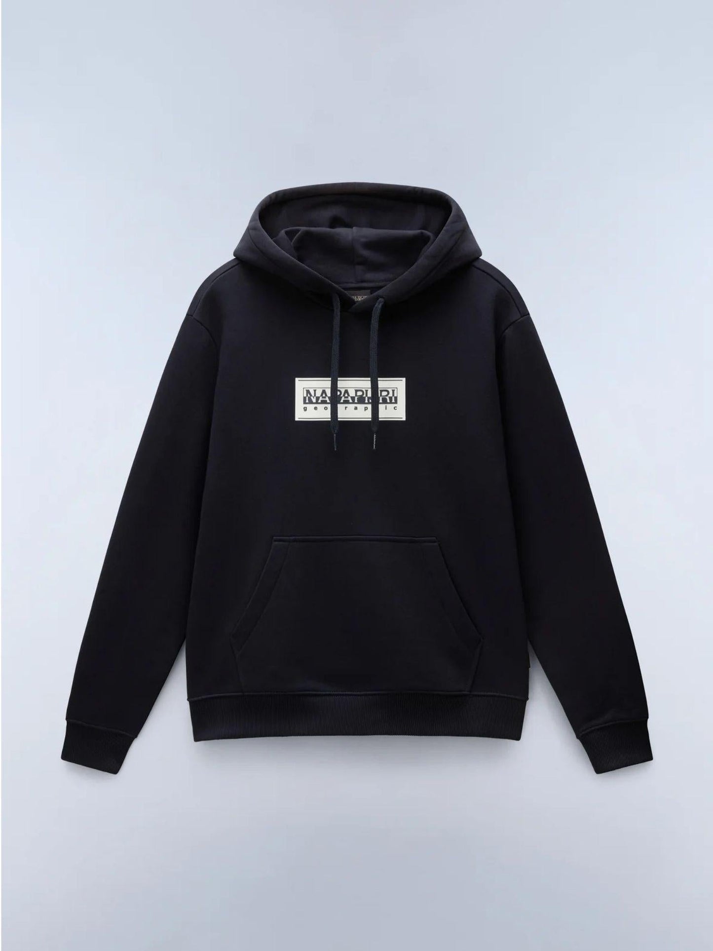 Napapijri Felpa Uomo Con Cappuccio Box Logo Nero