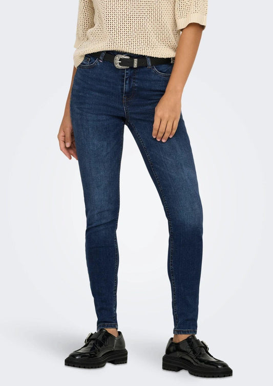 Jacqueline De Yong Jeans Donna Fina Blu scuro