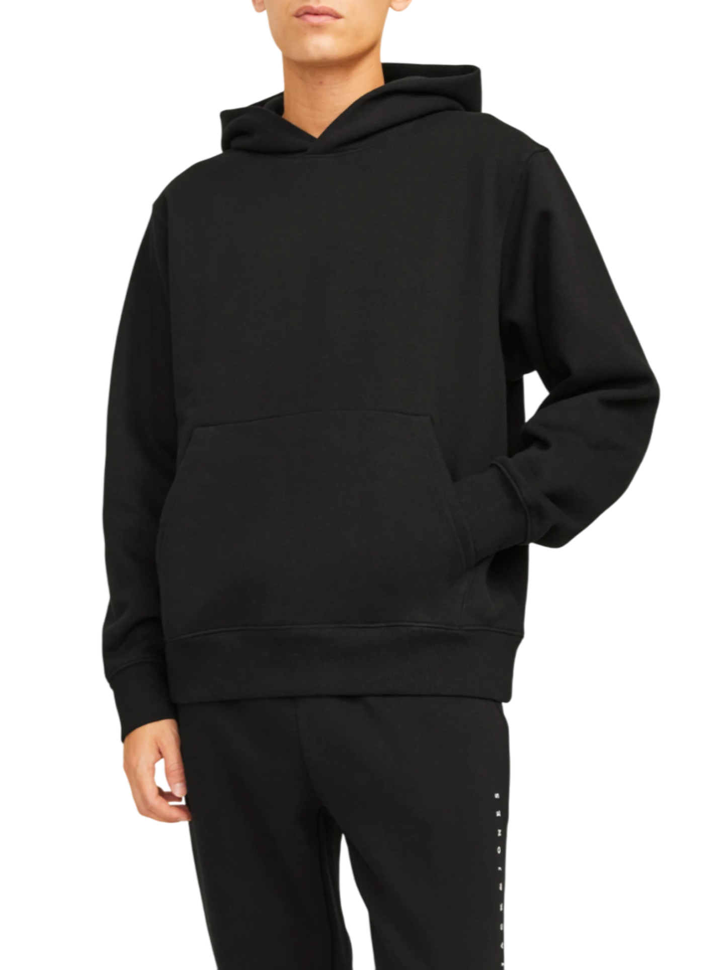 Jack&Jones felpa con cappuccio Jjeurban nero