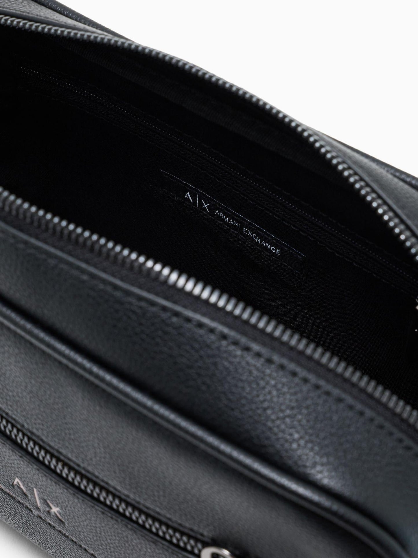 Armani Exchange Beauty Case Uomo Con Laccio Esterno Nero