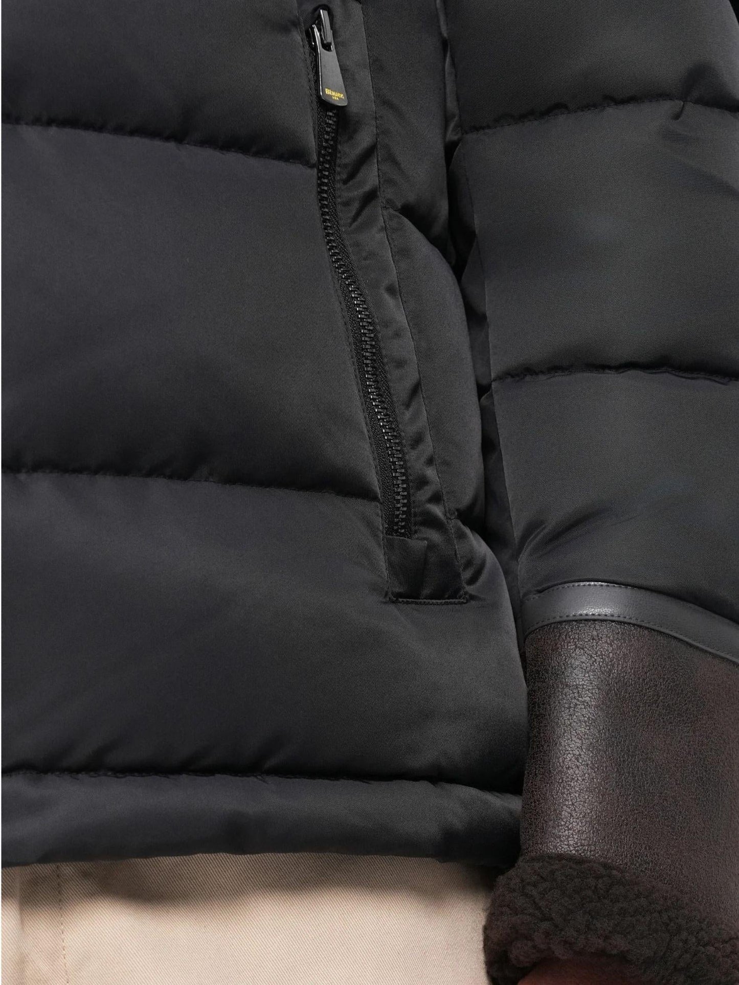 Blauer Giacca Invernale Uomo Organ Nero