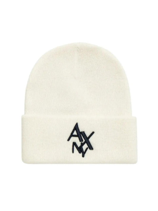 Armani Exchange Cappello Uomo Beanie Bianco