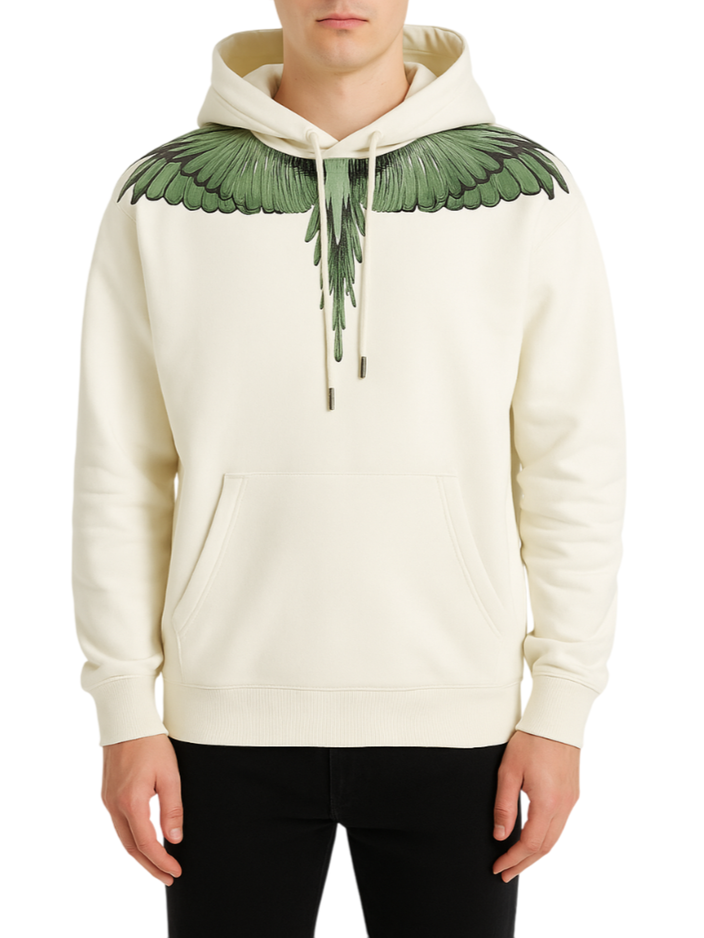 County of Milan felpa con cappuccio stampa iconica panna