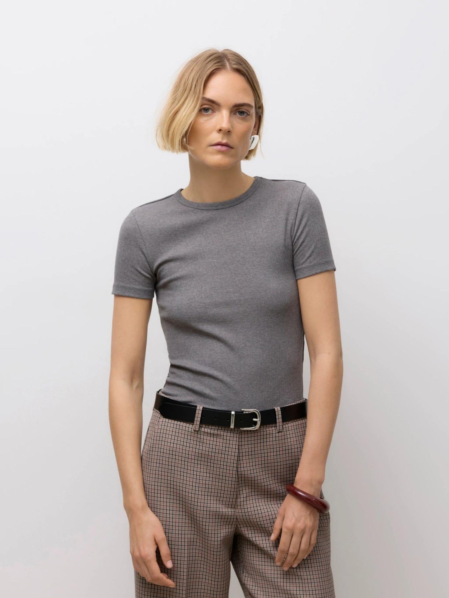 Aware Top Donna Irwina Medium Grey Melange