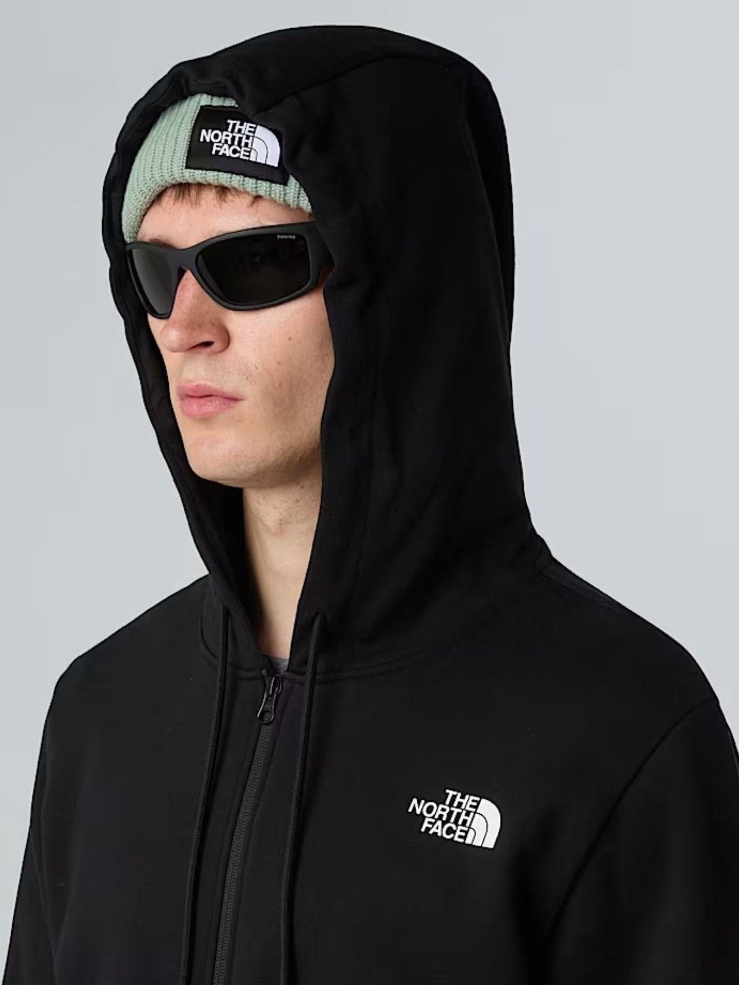 The North Face Felpa Uomo Simple Dome Con Cappuccio e Cerniera Integrale Nero