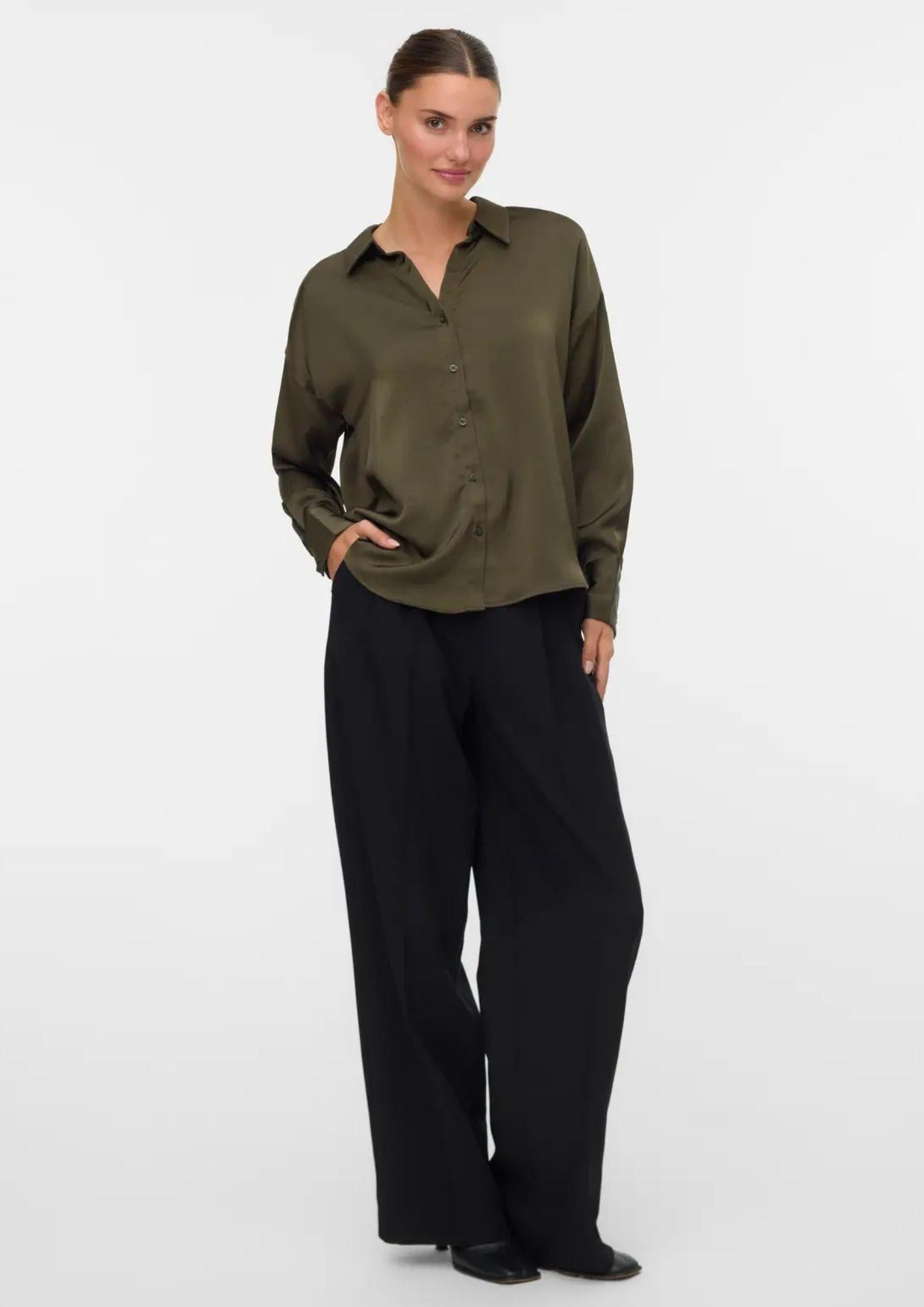 Vero Moda Camicia Donna Livia Verde