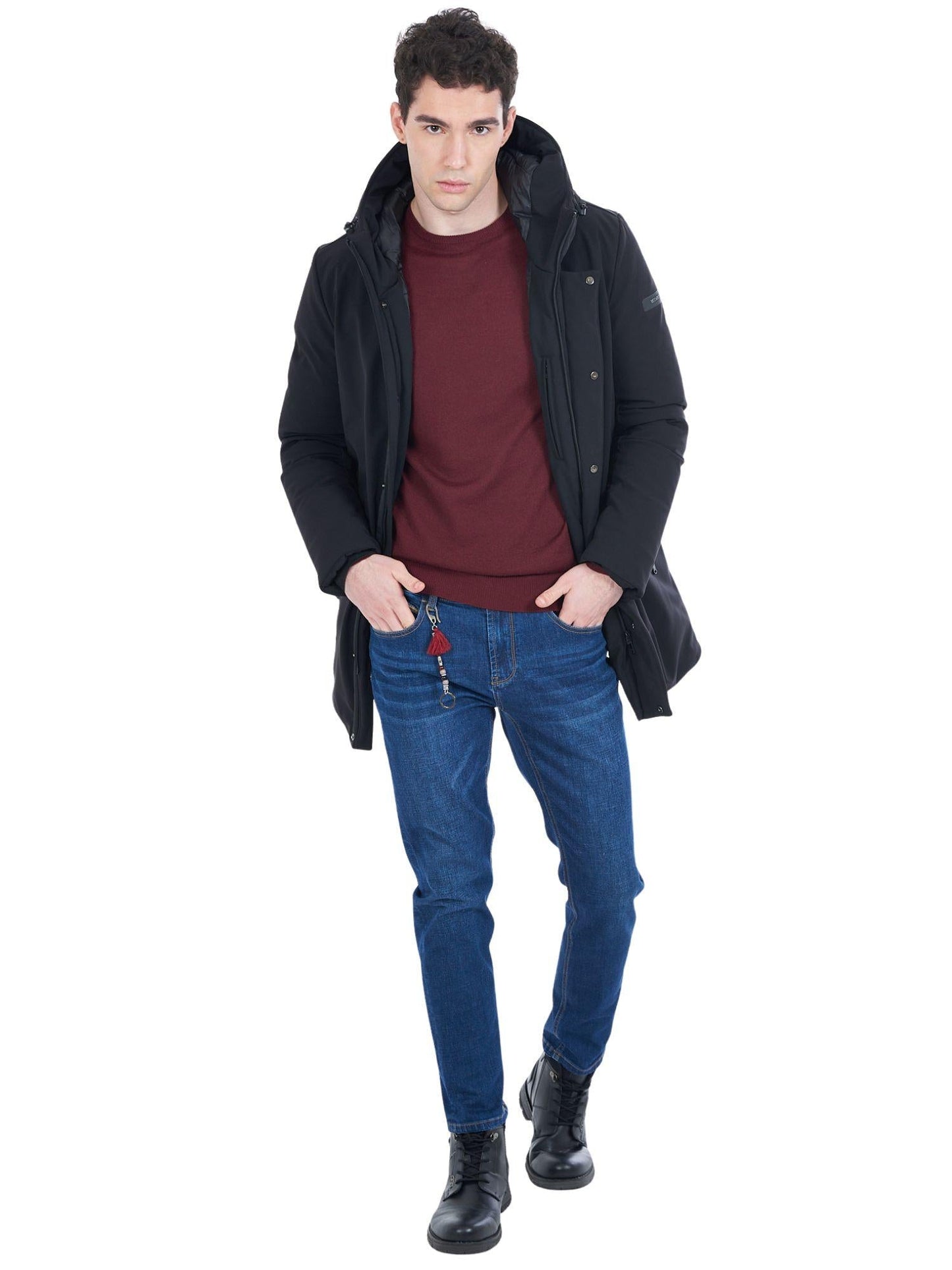 Yes Zee Uomo Cappotto Blu