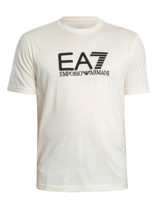 EA7 Emporio Armani T-Shirt Uomo Bianco Crema