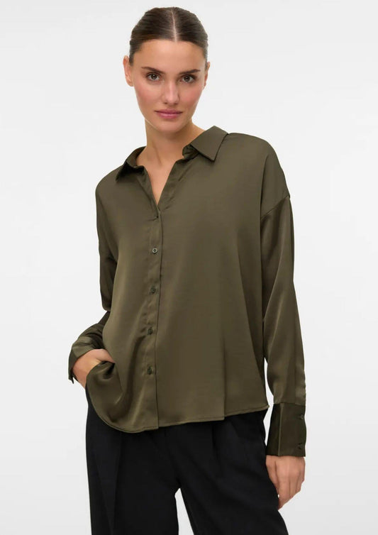 Vero Moda Camicia Donna Livia Verde