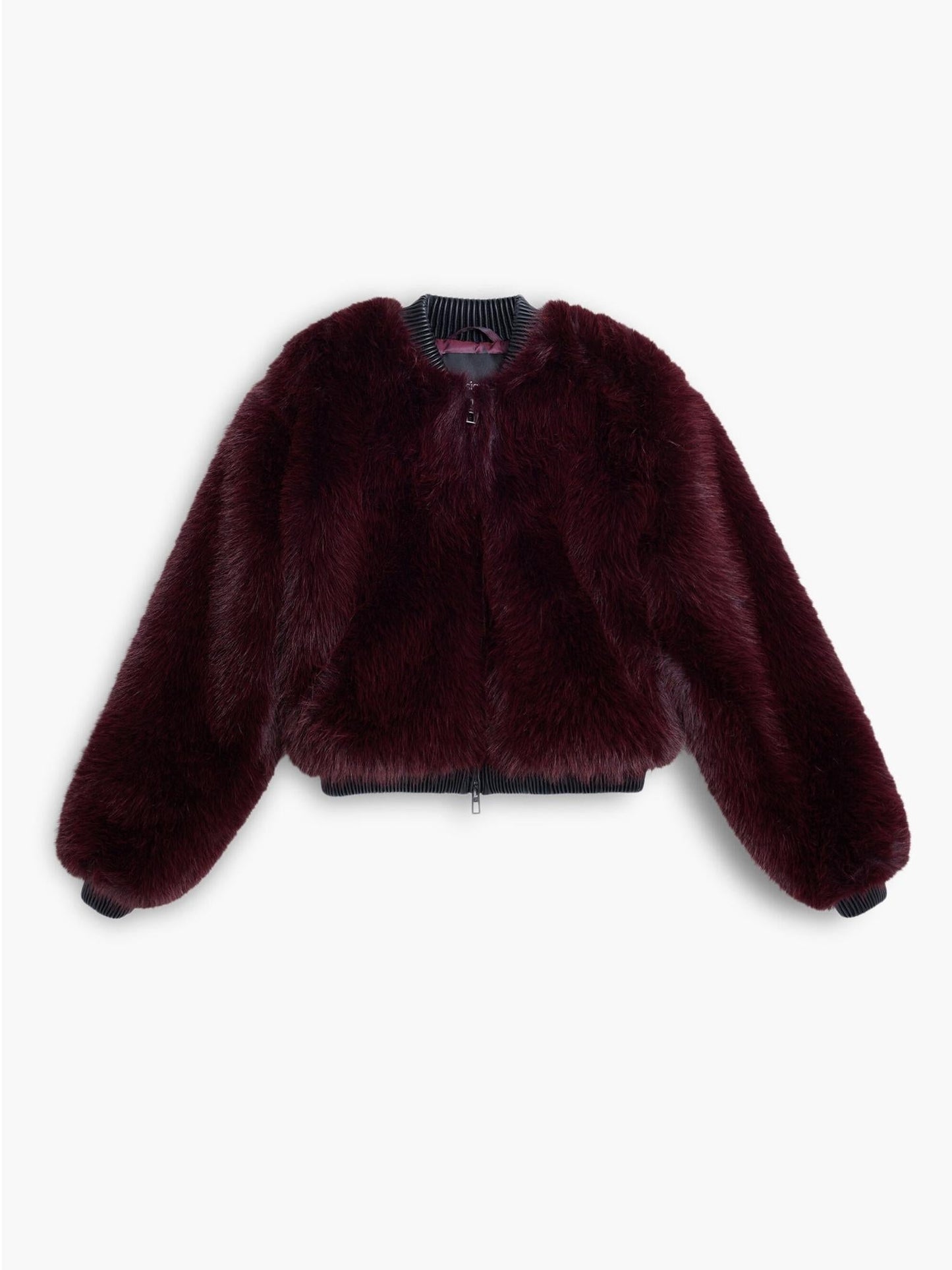 Desigual Giacca in pelliccia color lampone Donna