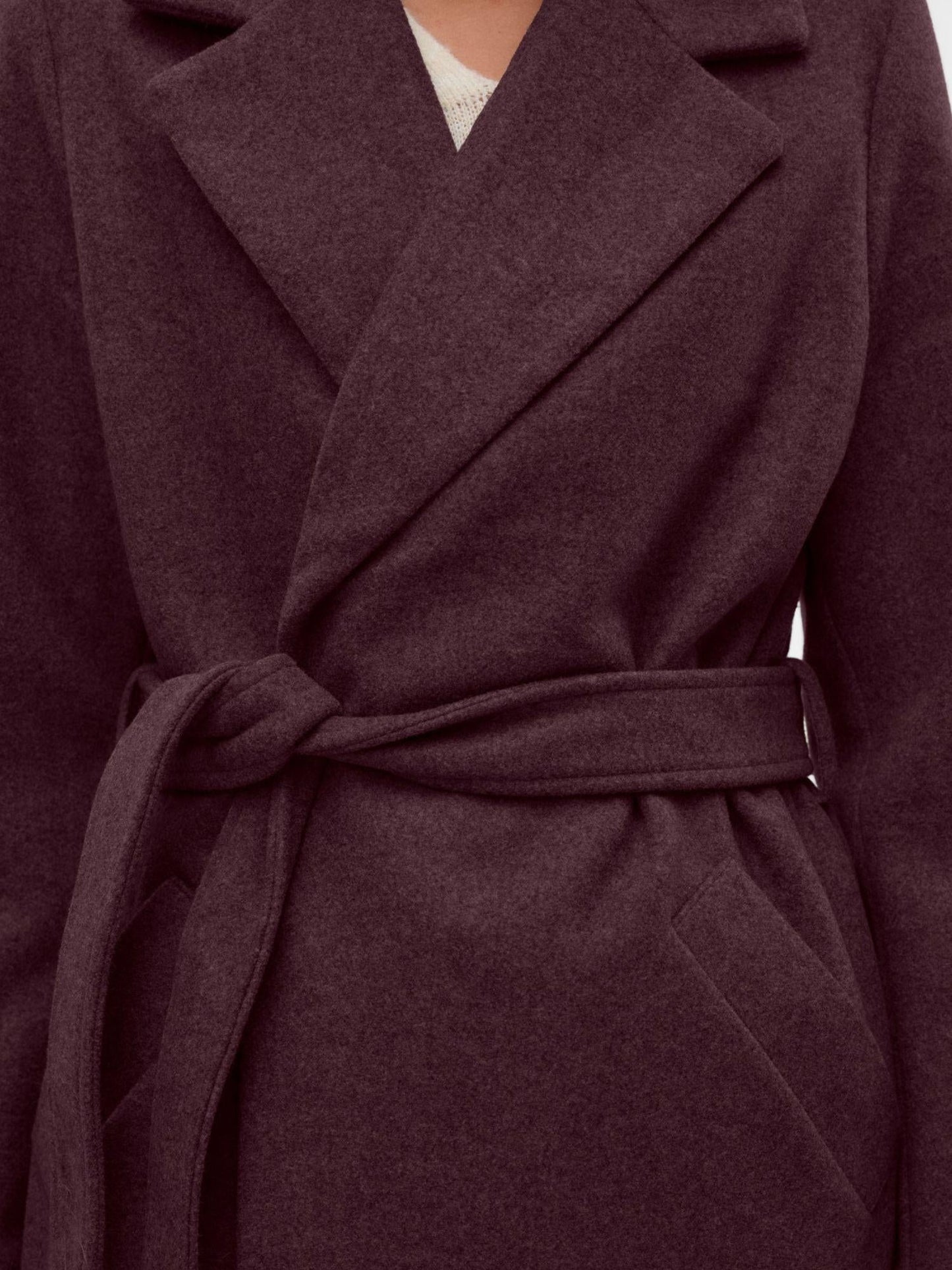 Vero Moda Cappotto Donna Fortuneaya Bordeaux