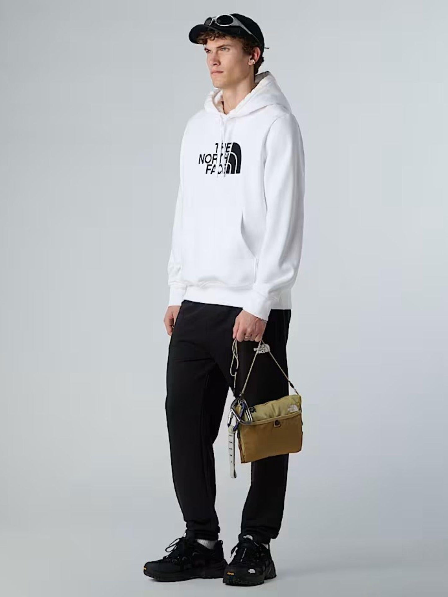 The North Face Felpa Uomo Drew Peak Con Cappuccio Bianco Nero