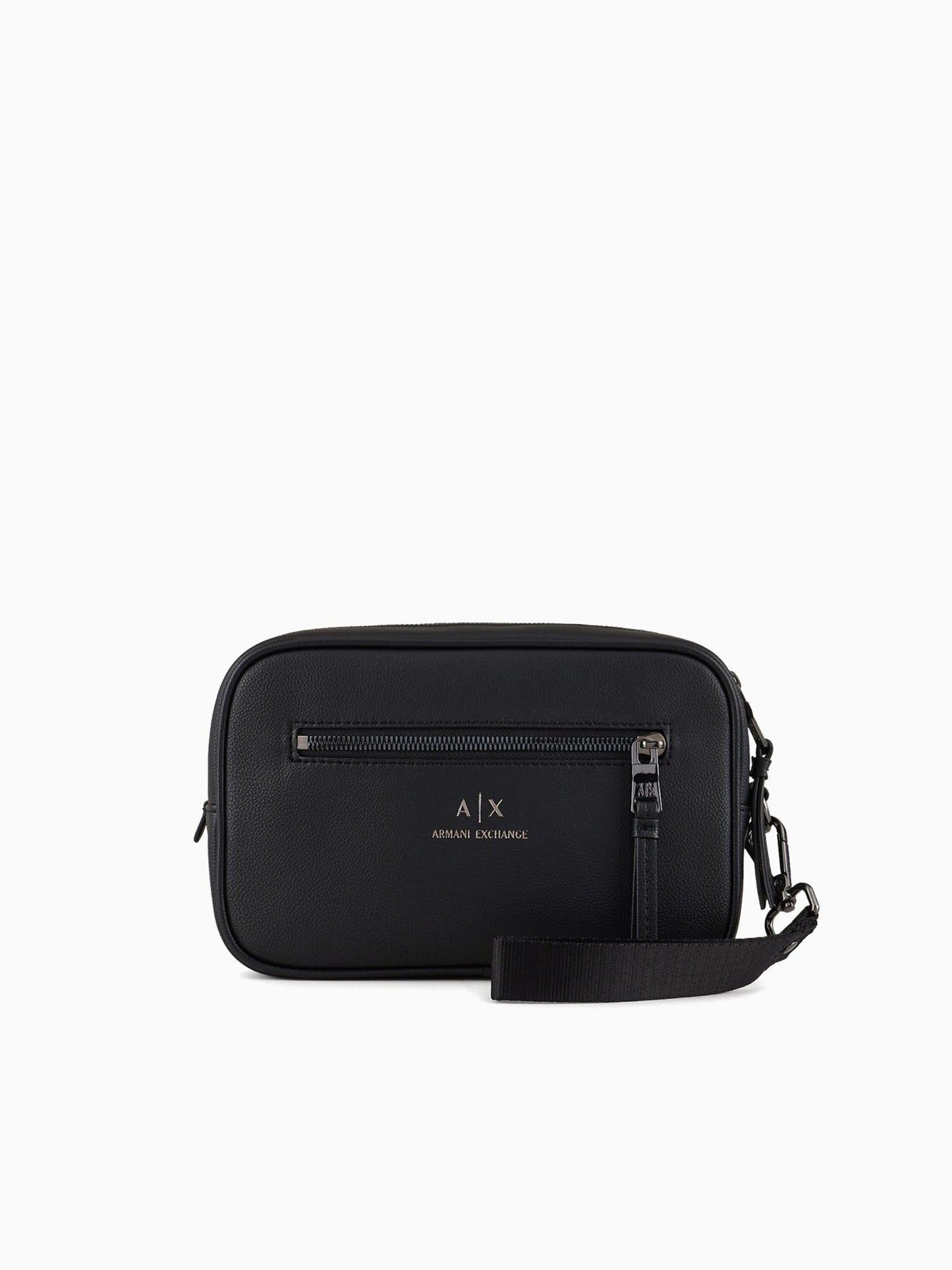Armani Exchange Beauty Case Uomo Con Laccio Esterno Nero