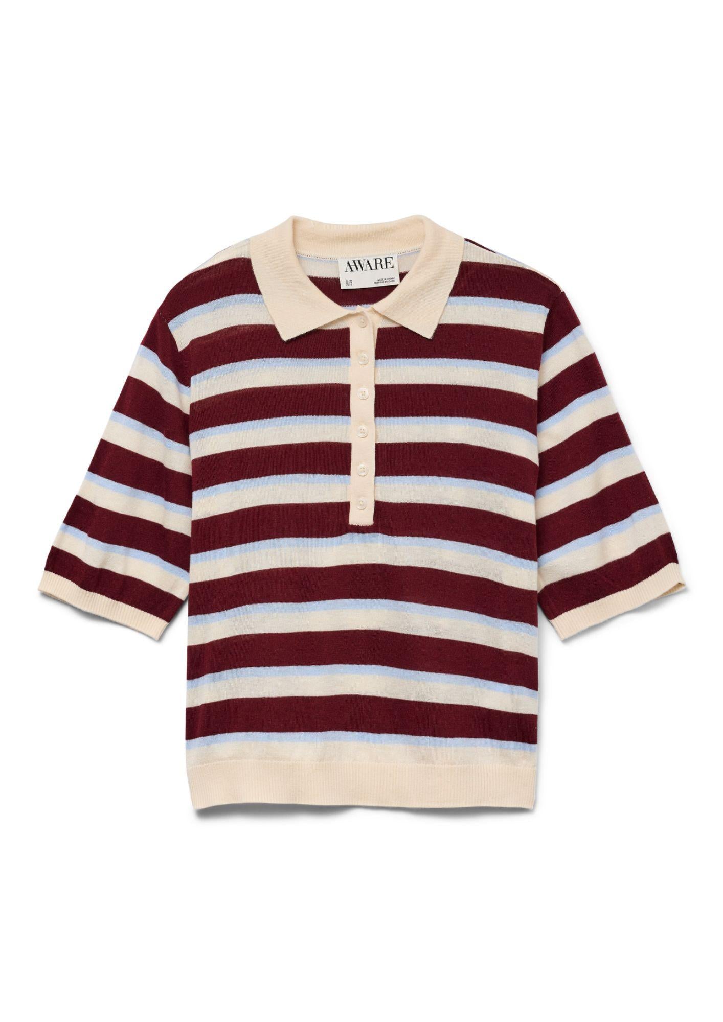 Aware Maglione Donna Sikita Bianco Betulla a Righe