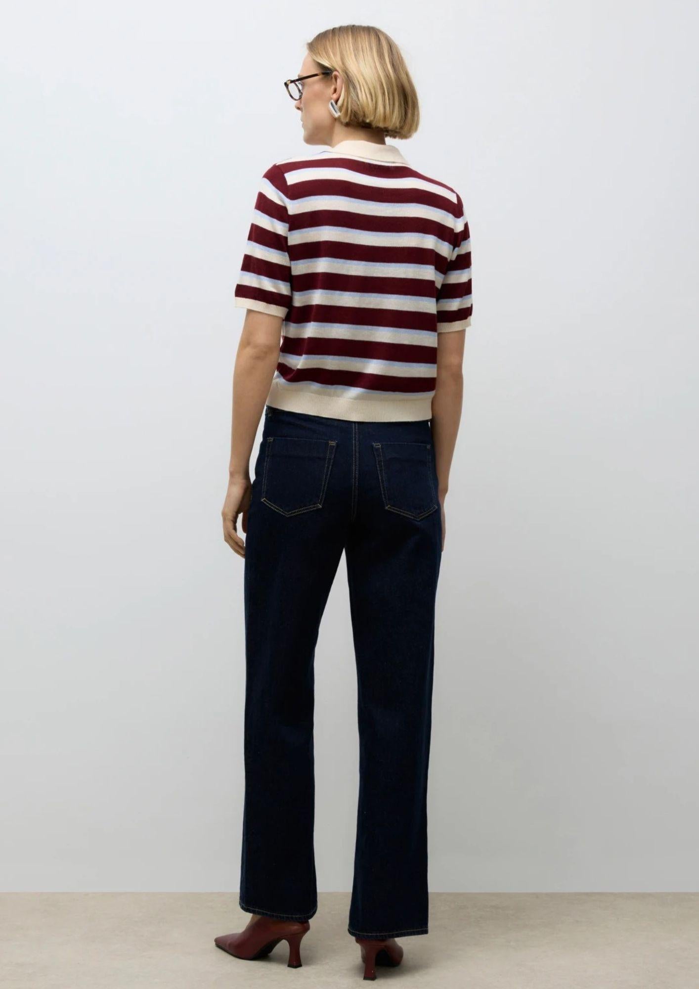 Aware Maglione Donna Sikita Bianco Betulla a Righe