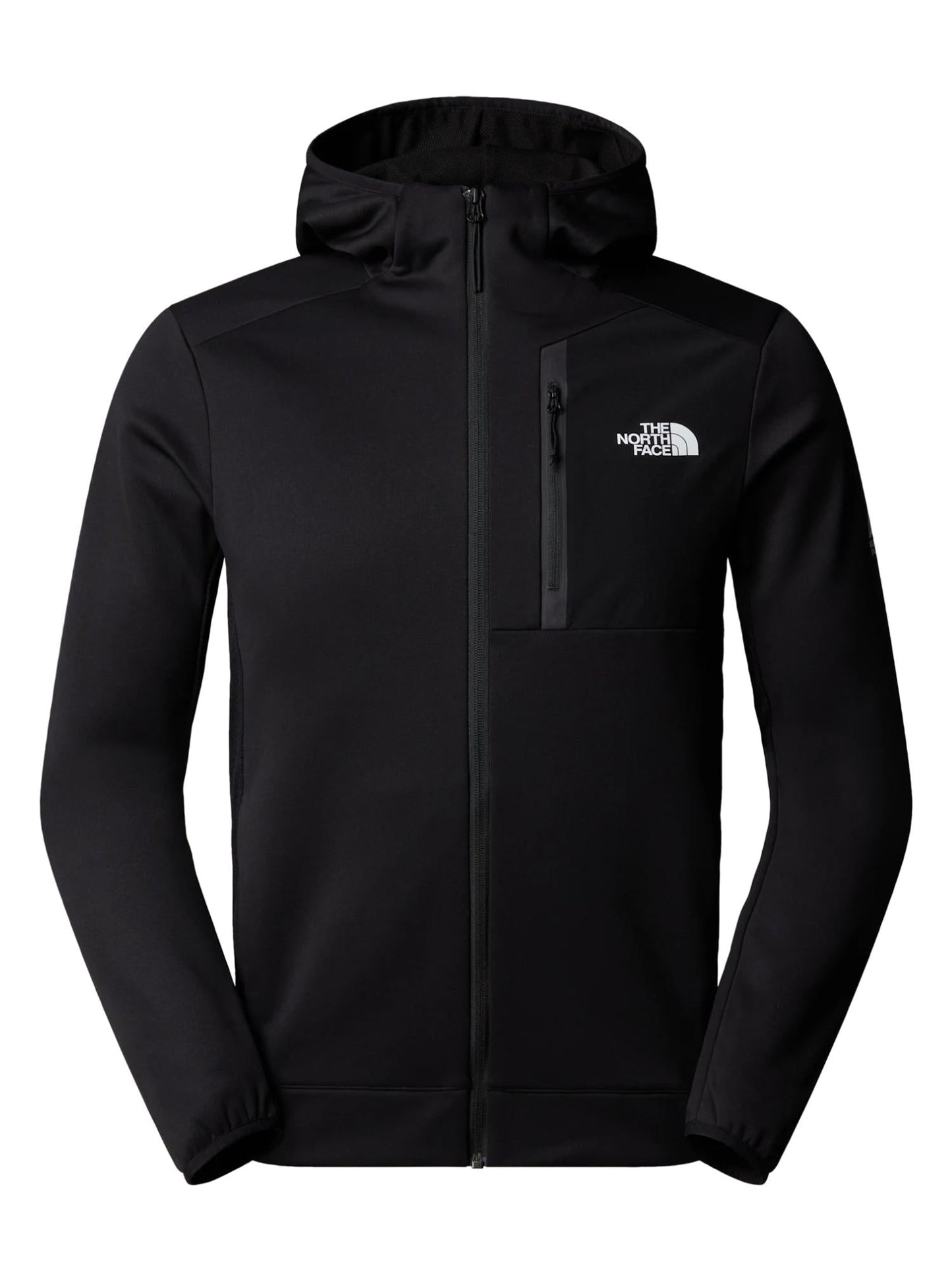 The North Face Felpa Uomo in Pile con Cappuccio e Cerniera Integrale Mountain Athletics Nero