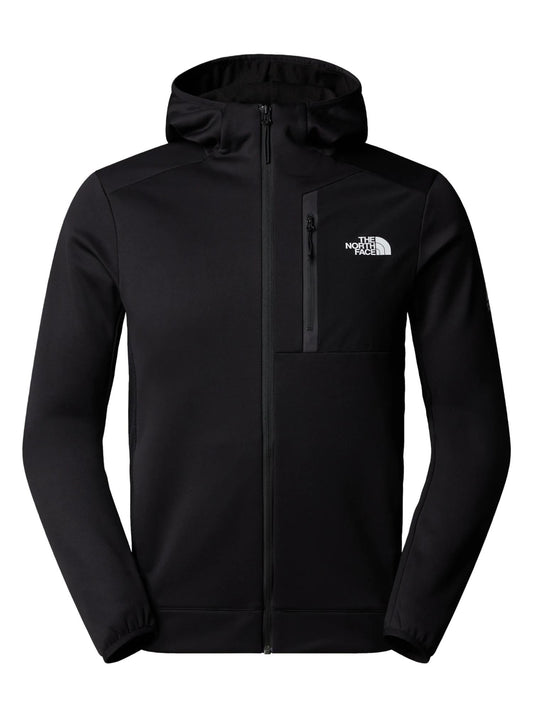 The North Face Felpa Uomo in Pile con Cappuccio e Cerniera Integrale Mountain Athletics Nero