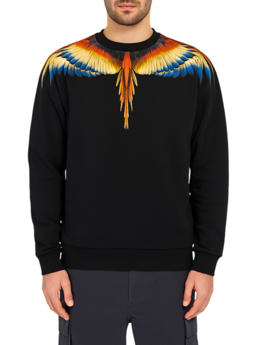 County of Milan felpa con stampa iconica nero