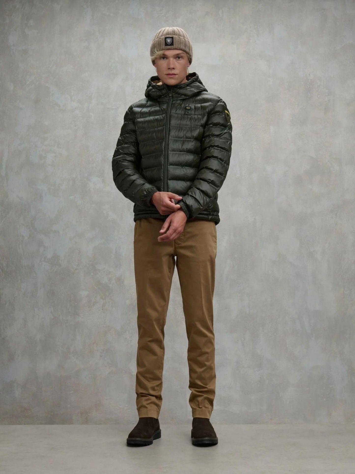 Blauer Giacca Invernale Uomo Charles Tiglio Selvatico Interno Tabacco