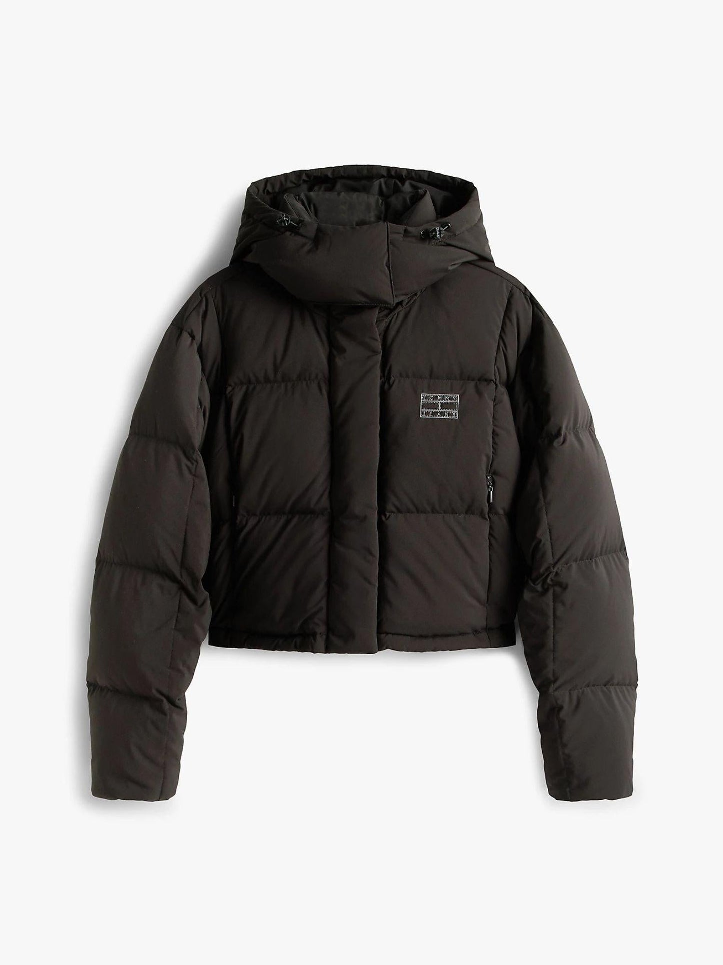 Tommy Hilfiger Piumino Donna Alaska Cropped Fit Nero